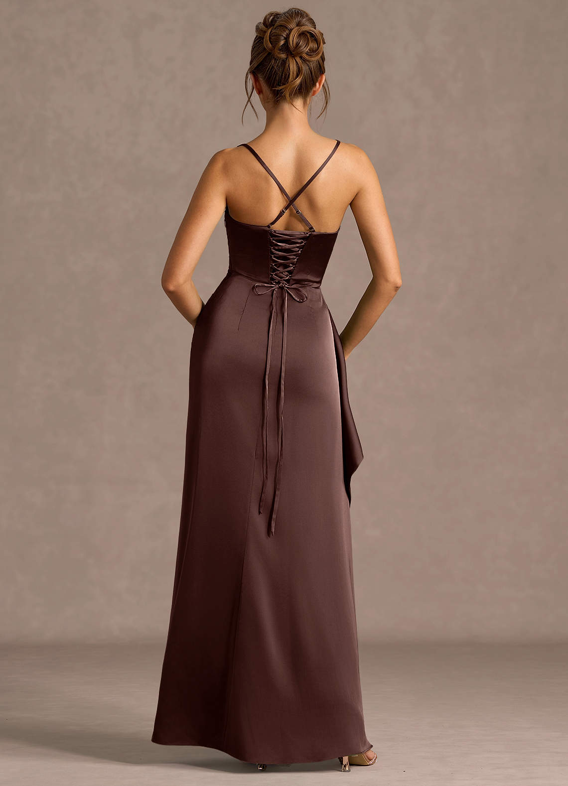 Sarai Mocha Coco Maxi Dress  Dress - WSBYTLP