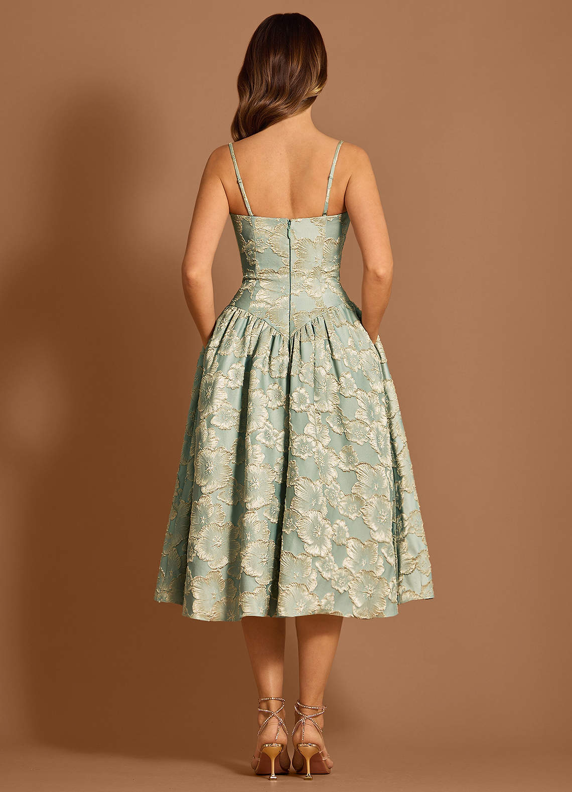 Claire Blue Midi Dress  Dress - WSBYTLP