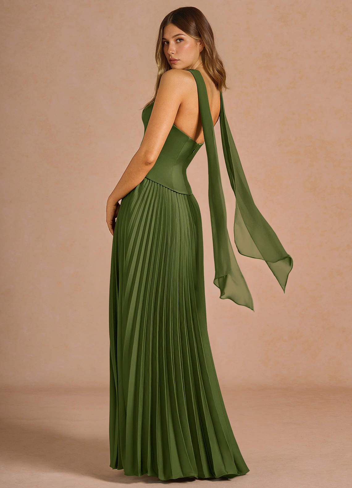Rylan Olive Maxi Dress  Dress - WSBYTLP