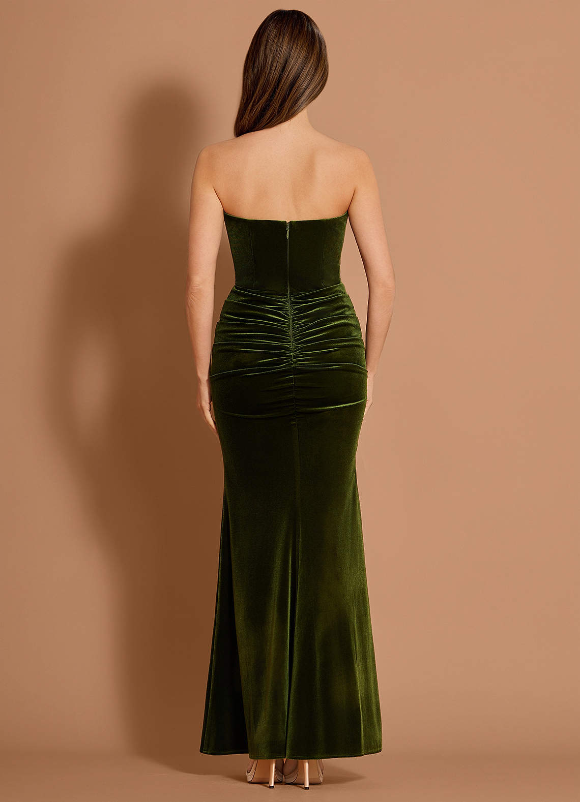 Breanna Olive Maxi Dress  Dress - WSBYTLP
