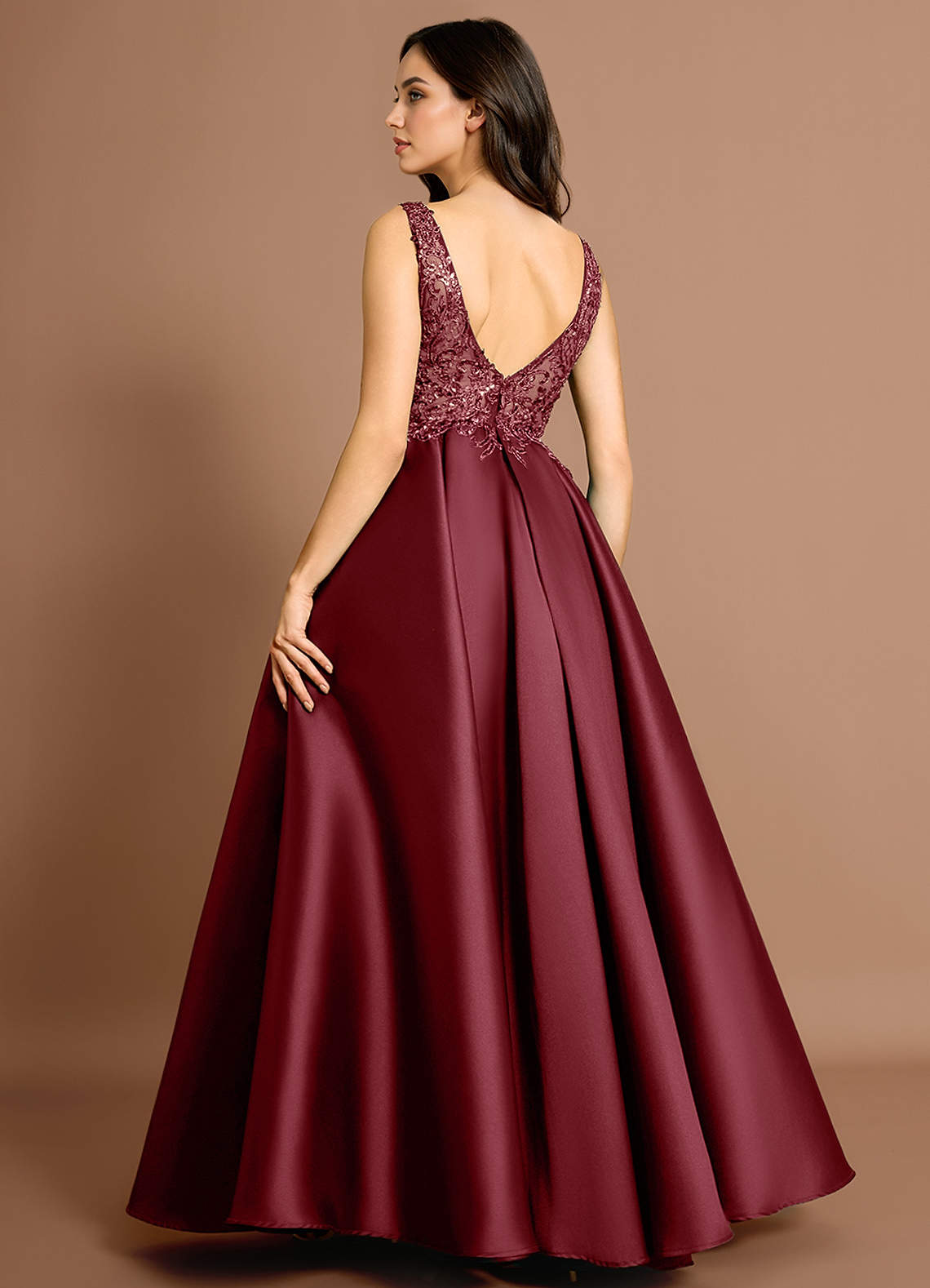 Ursula Wine Maxi Dress  Dress - WSBYTLP