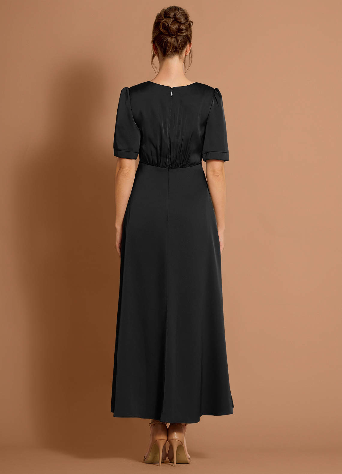 Enyra Black Midi Dress  Dress - WSBYTLP
