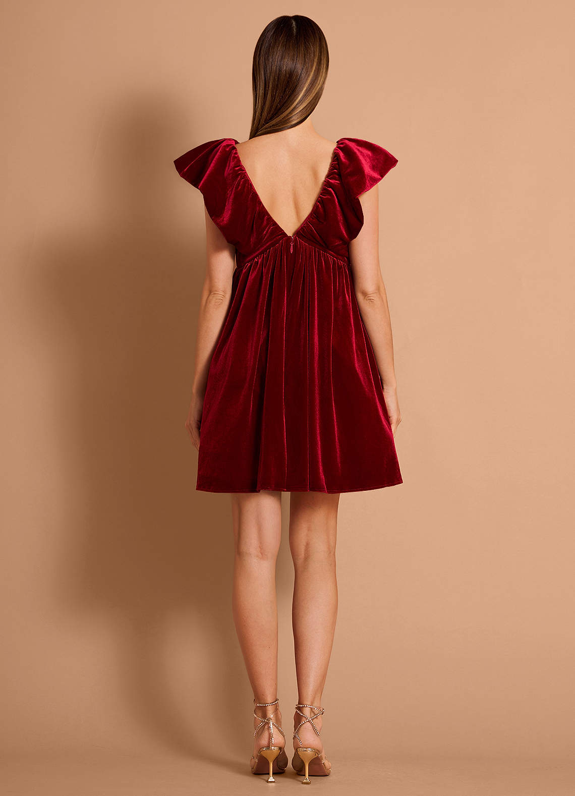 Faylinn Merlot Mini Dress  Dress - WSBYTLP