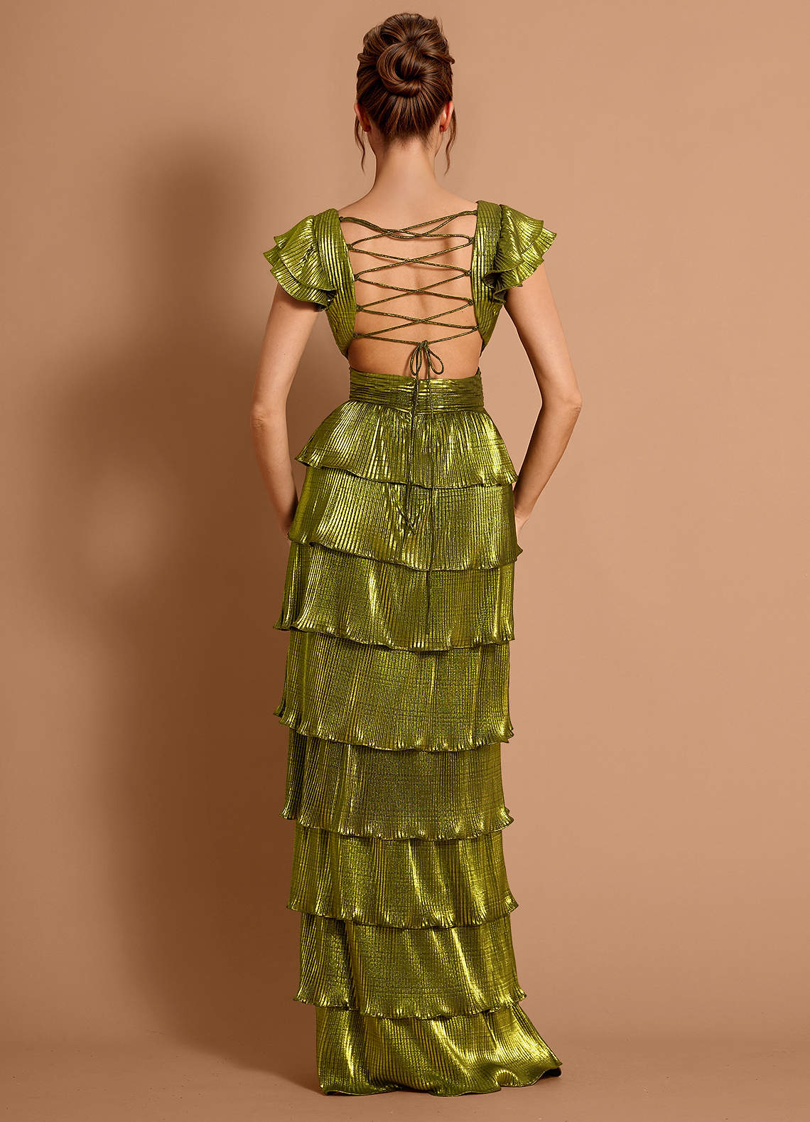 Winifred Olive Maxi Dress  Dress - WSBYTLP