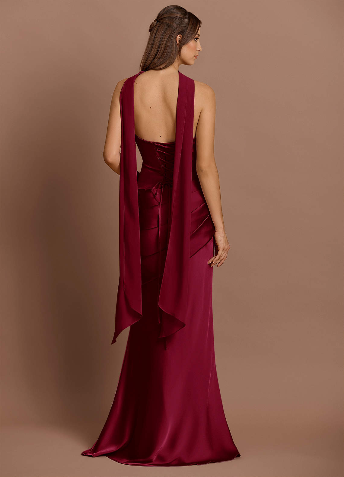 Pelagia Merlot Maxi Dress  Dress - WSBYTLP