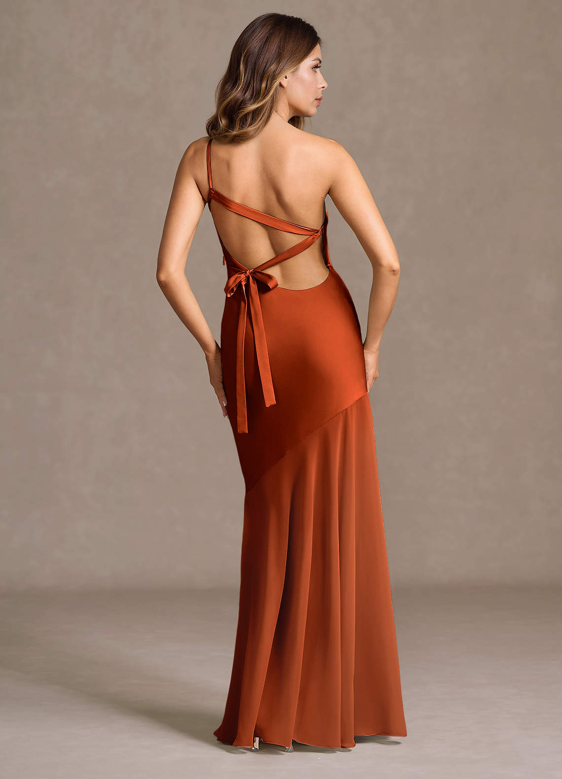 Fatima Rust Maxi Dress  Dress - WSBYTLP