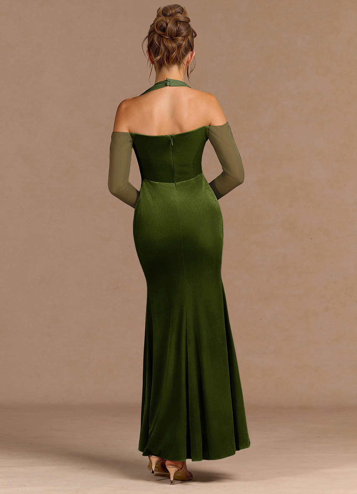 Verelith Olive Maxi Dress  Dress - WSBYTLP