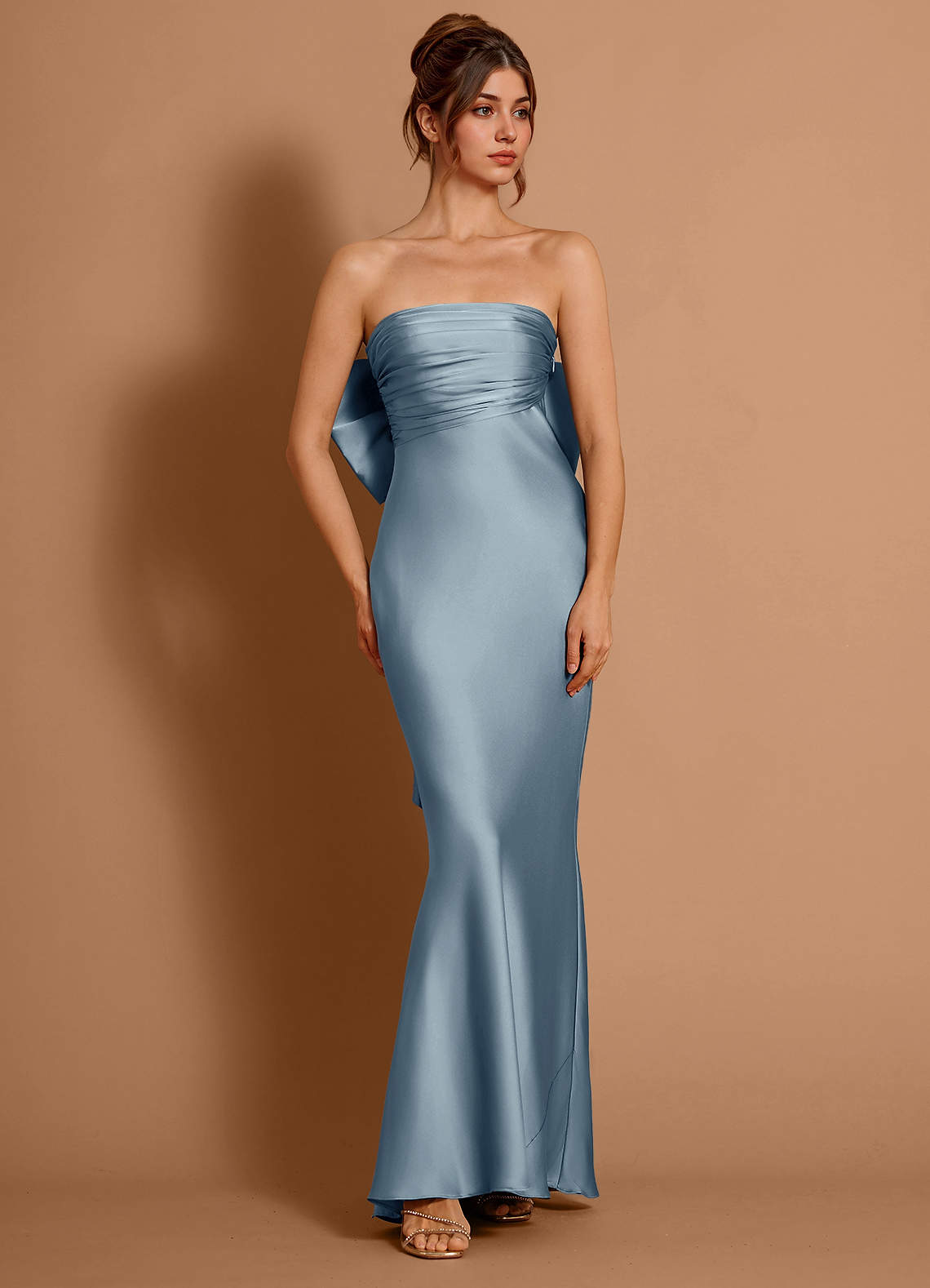 Aveline Powder Blue Maxi Dress  Dress - WSBYTLP