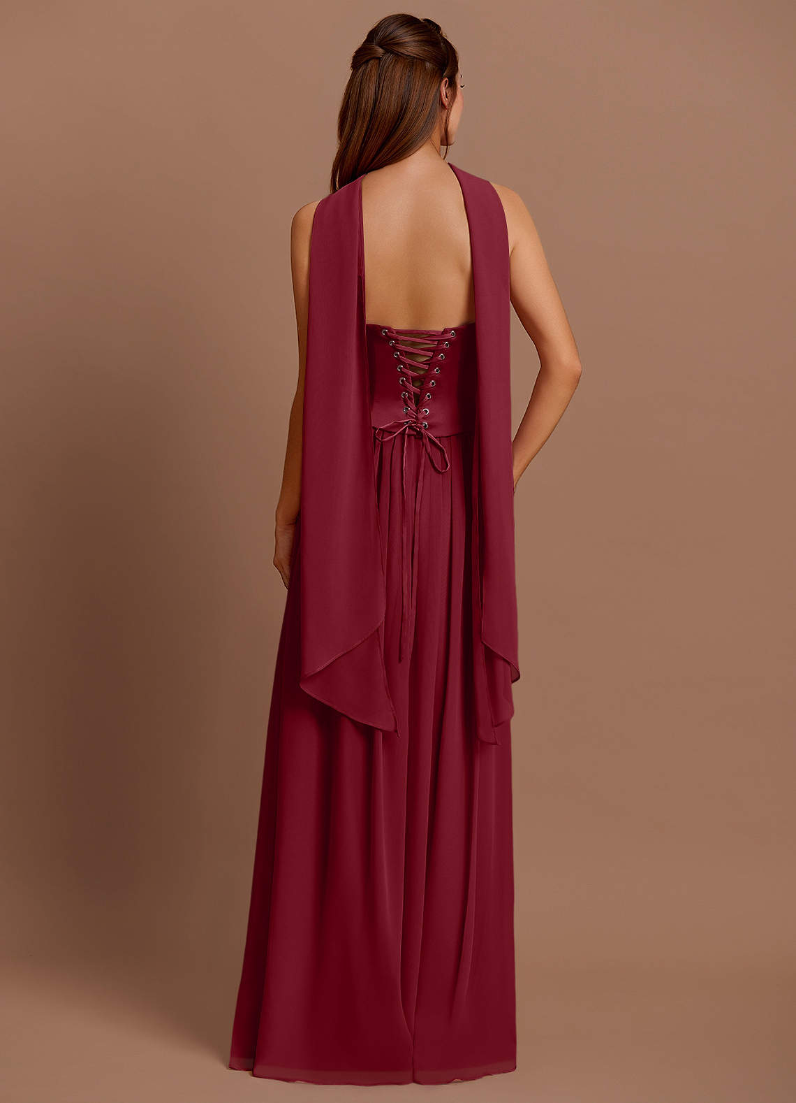 Cadence Merlot Maxi Dress  Dress - WSBYTLP