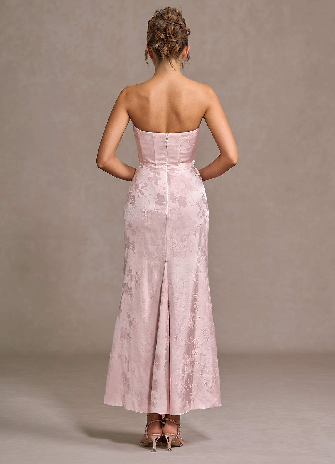 Amabel Soft Pink Maxi Dress  Dress - WSBYTLP