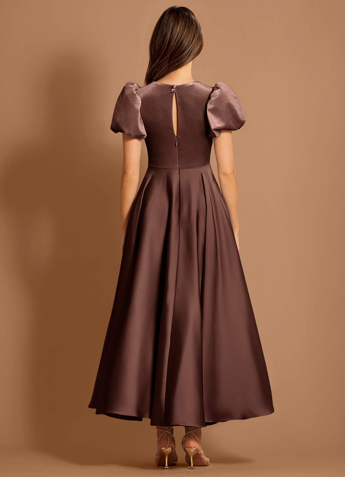 Orlisse Mocha Coco Midi Dress  Dress - WSBYTLP