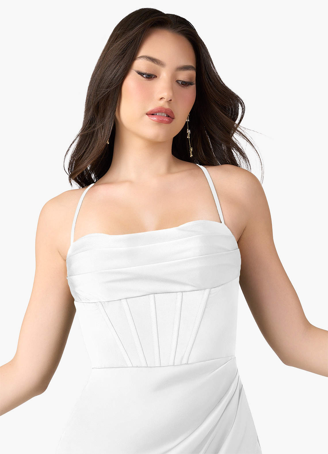 Nellie White Corset Mini Dress  Dress - WSBYTLP