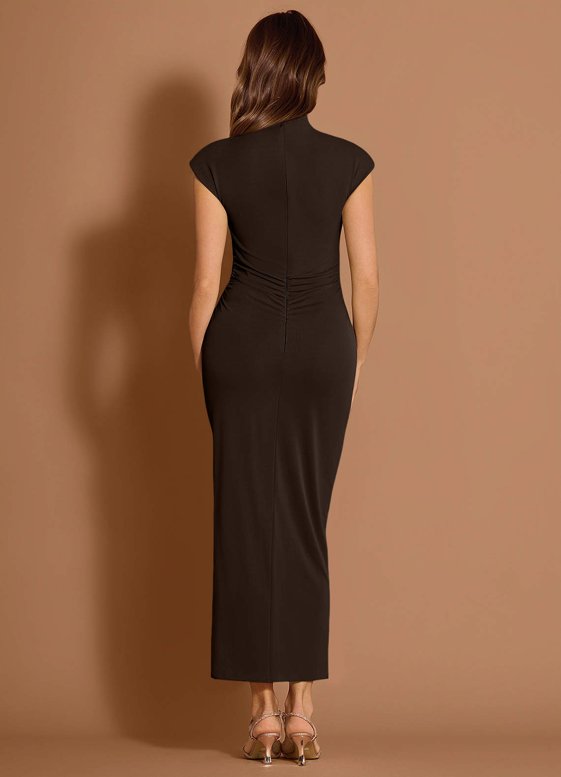 Calyssa Chocolate Midi Dress  Dress - WSBYTLP