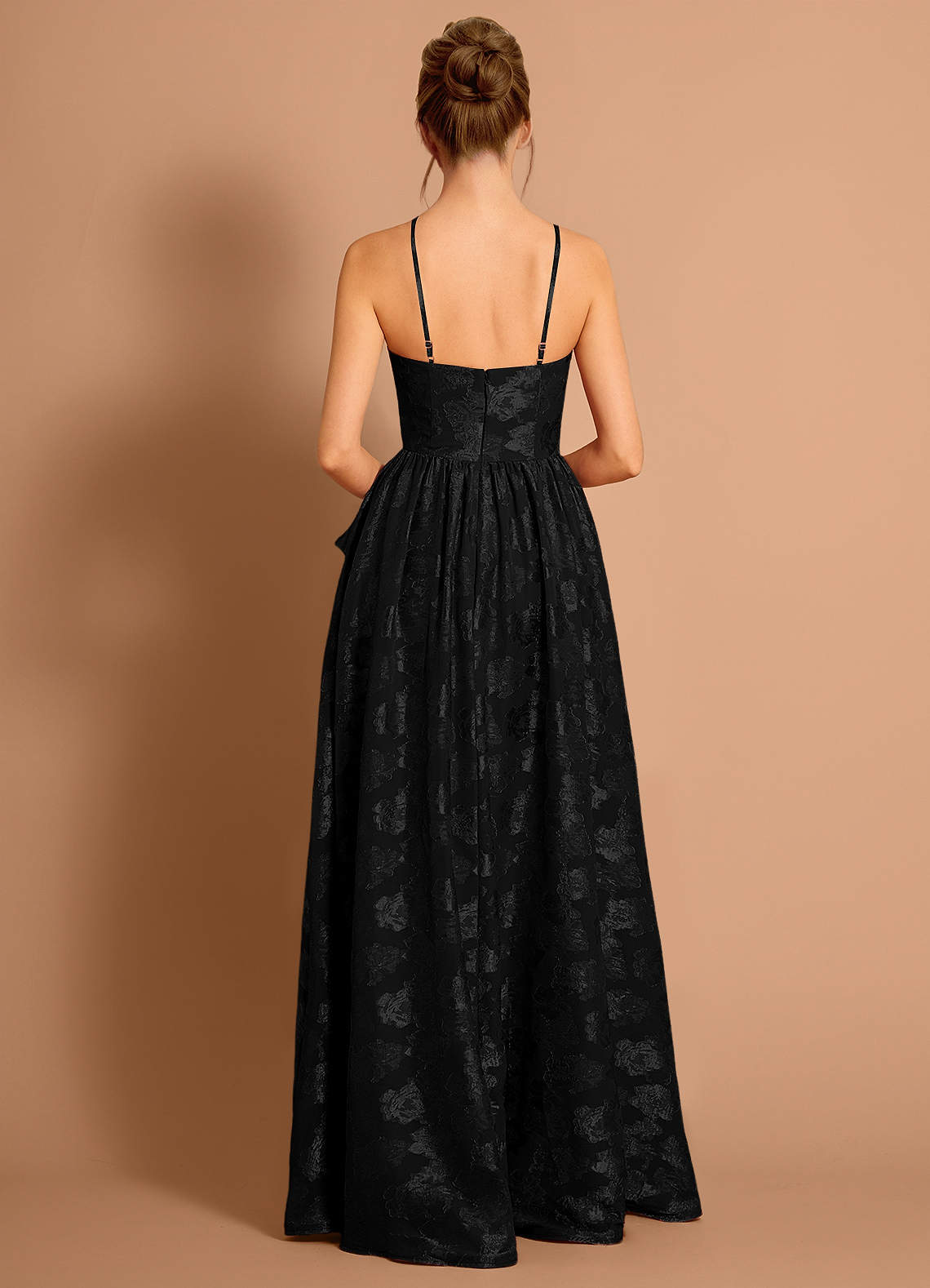 Ondine Black Maxi Dress  Dress - WSBYTLP