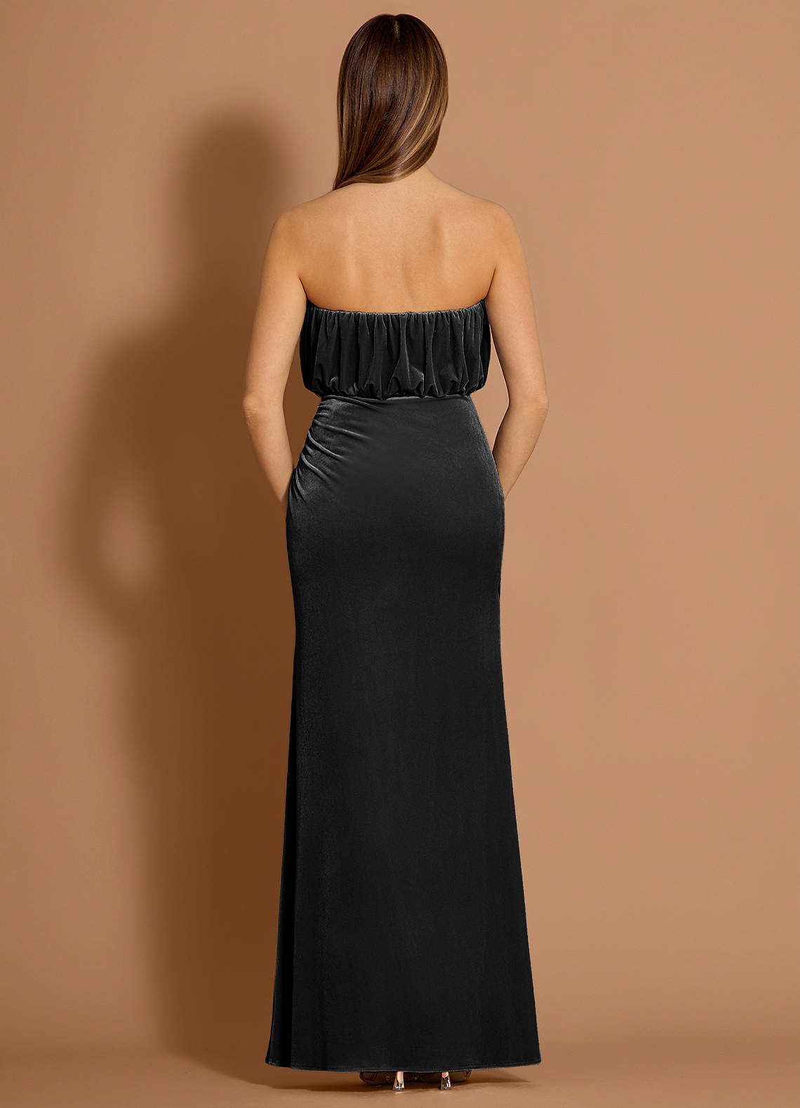 Georgina Black Maxi Dress  Dress - WSBYTLP