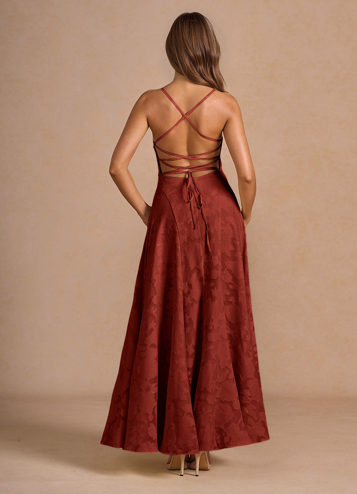 Irelia Terracotta Maxi Dress  Dress - WSBYTLP