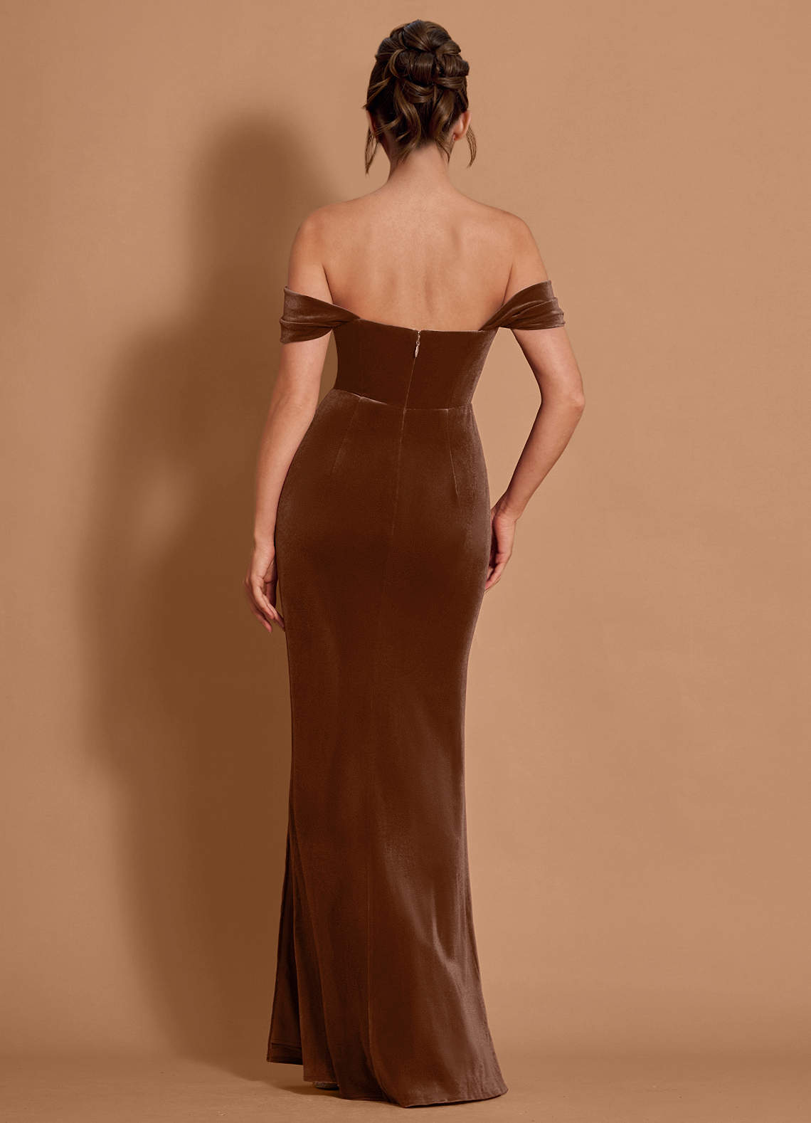 Vionette Caramel Maxi Dress  Dress - WSBYTLP