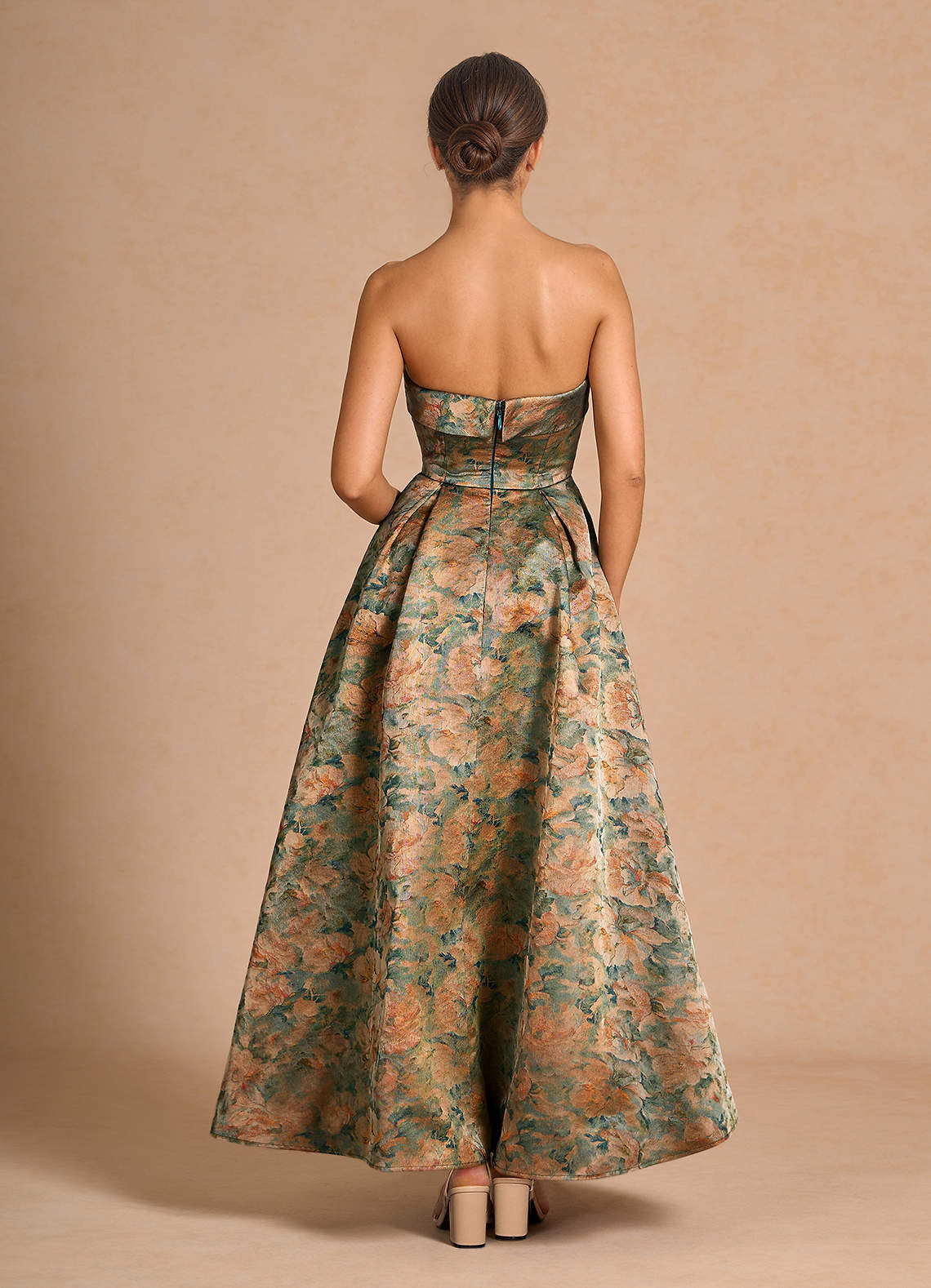 Céleste Vintage Teal Maxi Dress  Dress - WSBYTLP