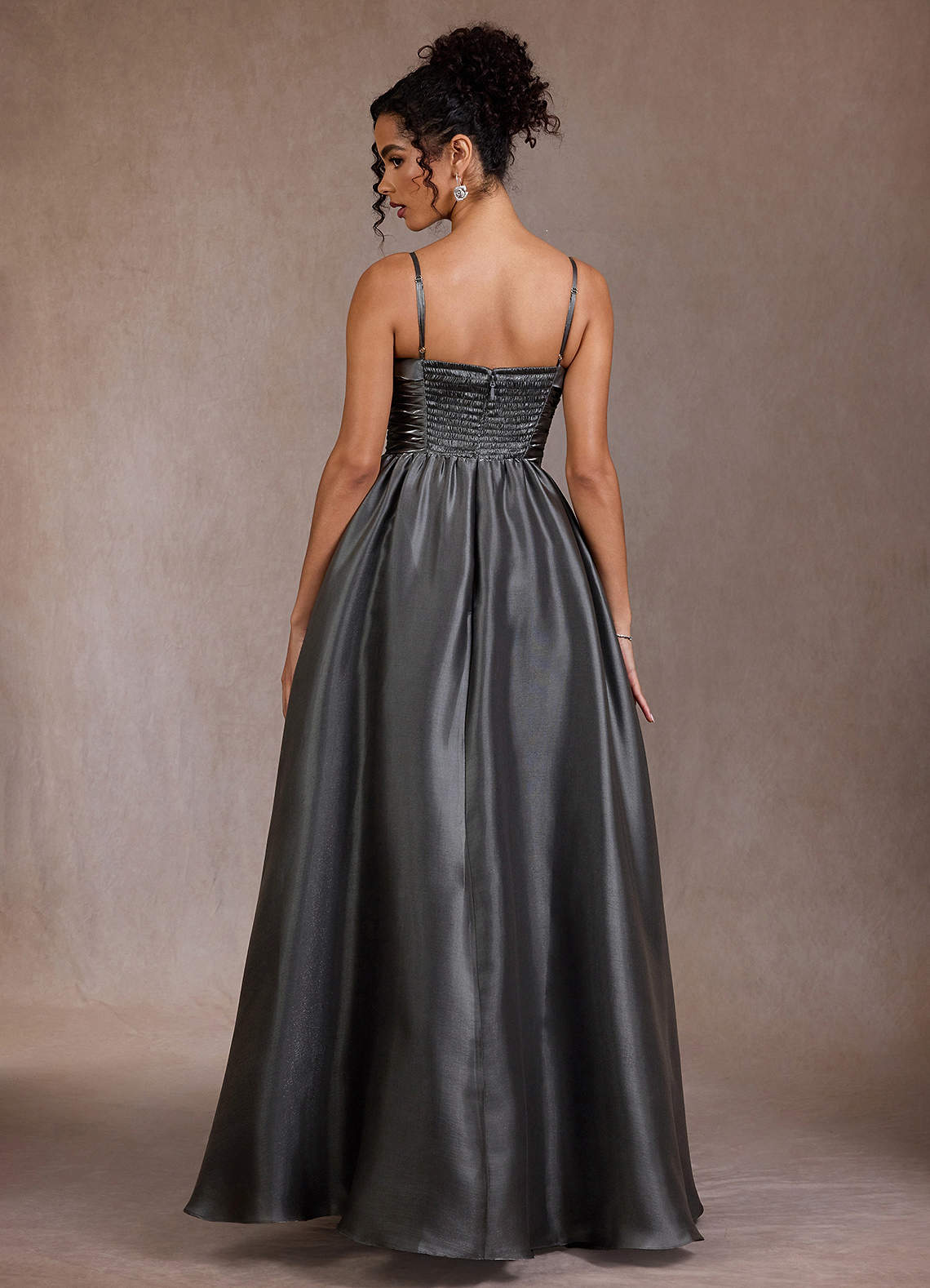 Shayla Gunmetal Maxi Dress  Dress - WSBYTLP