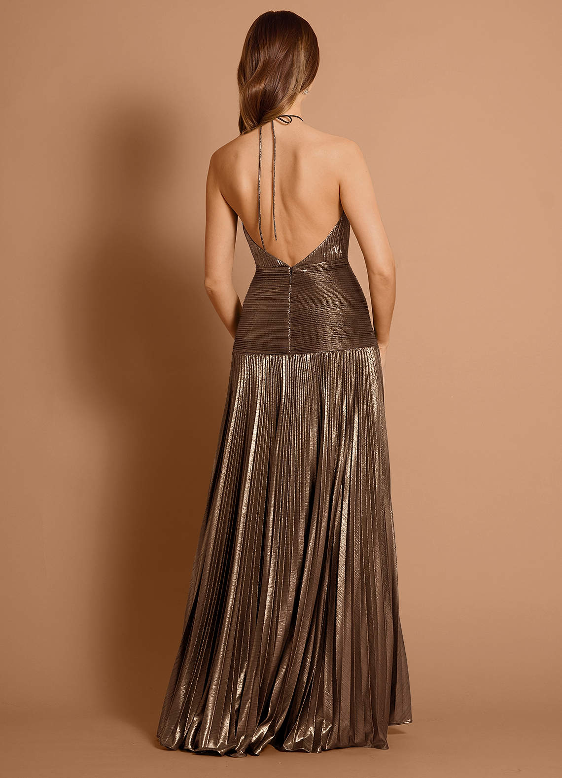 Cailin Bronze Maxi Dress  Dress - WSBYTLP
