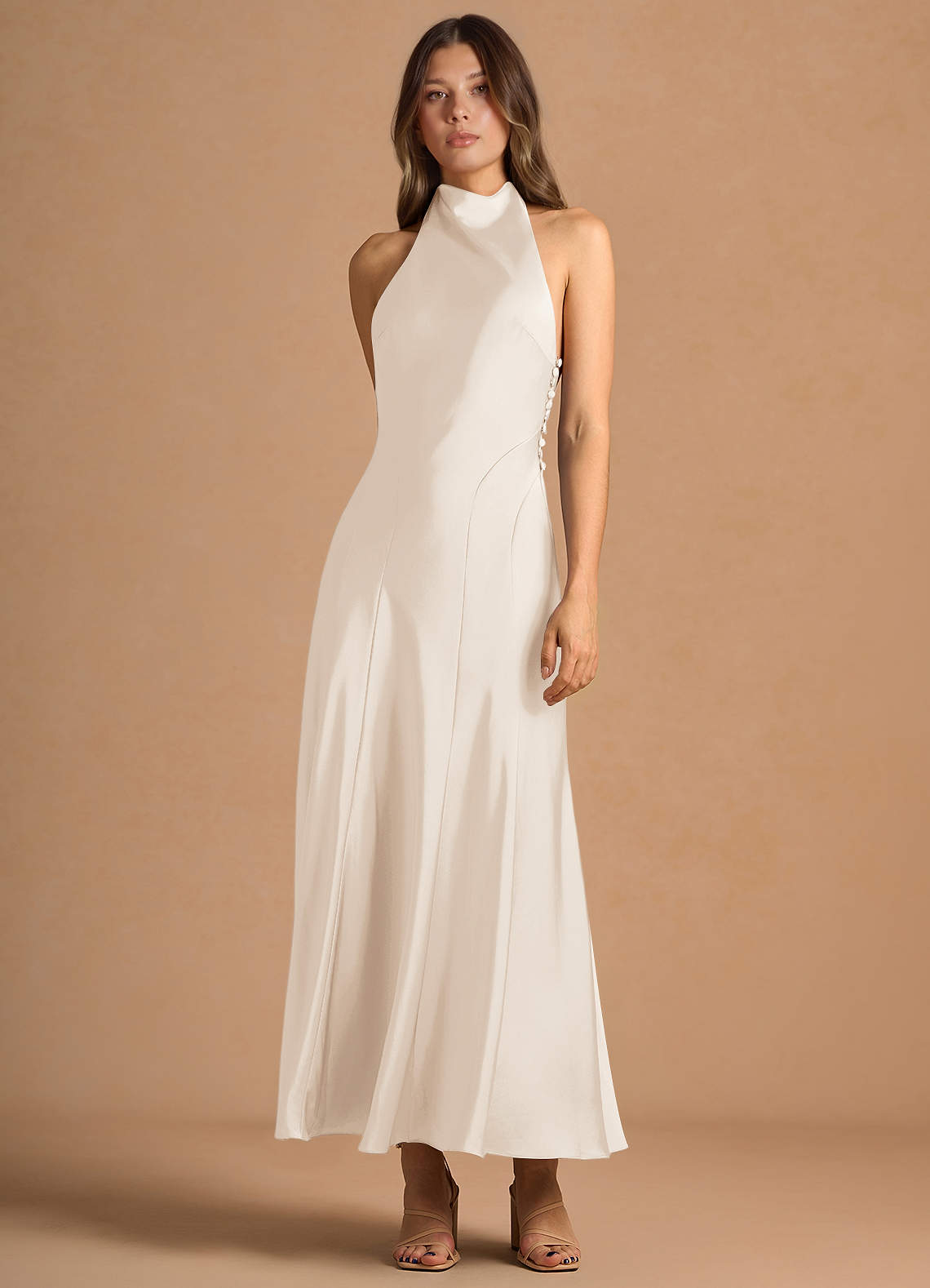 Diantha Cream Maxi Dress  Dress - WSBYTLP