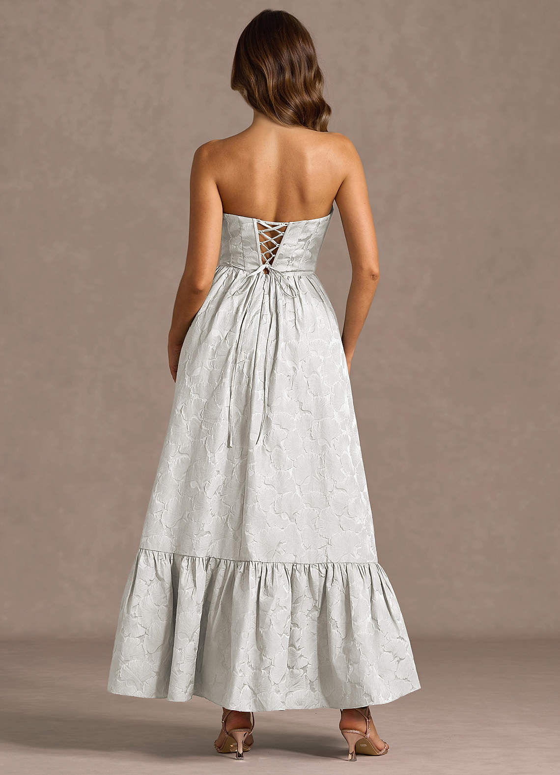 Diana French White Maxi Dress  Dress - WSBYTLP