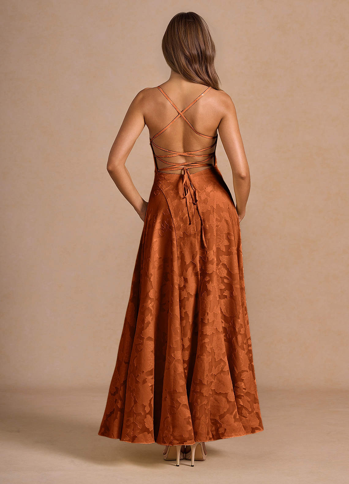 Irelia Rust Maxi Dress  Dress - WSBYTLP