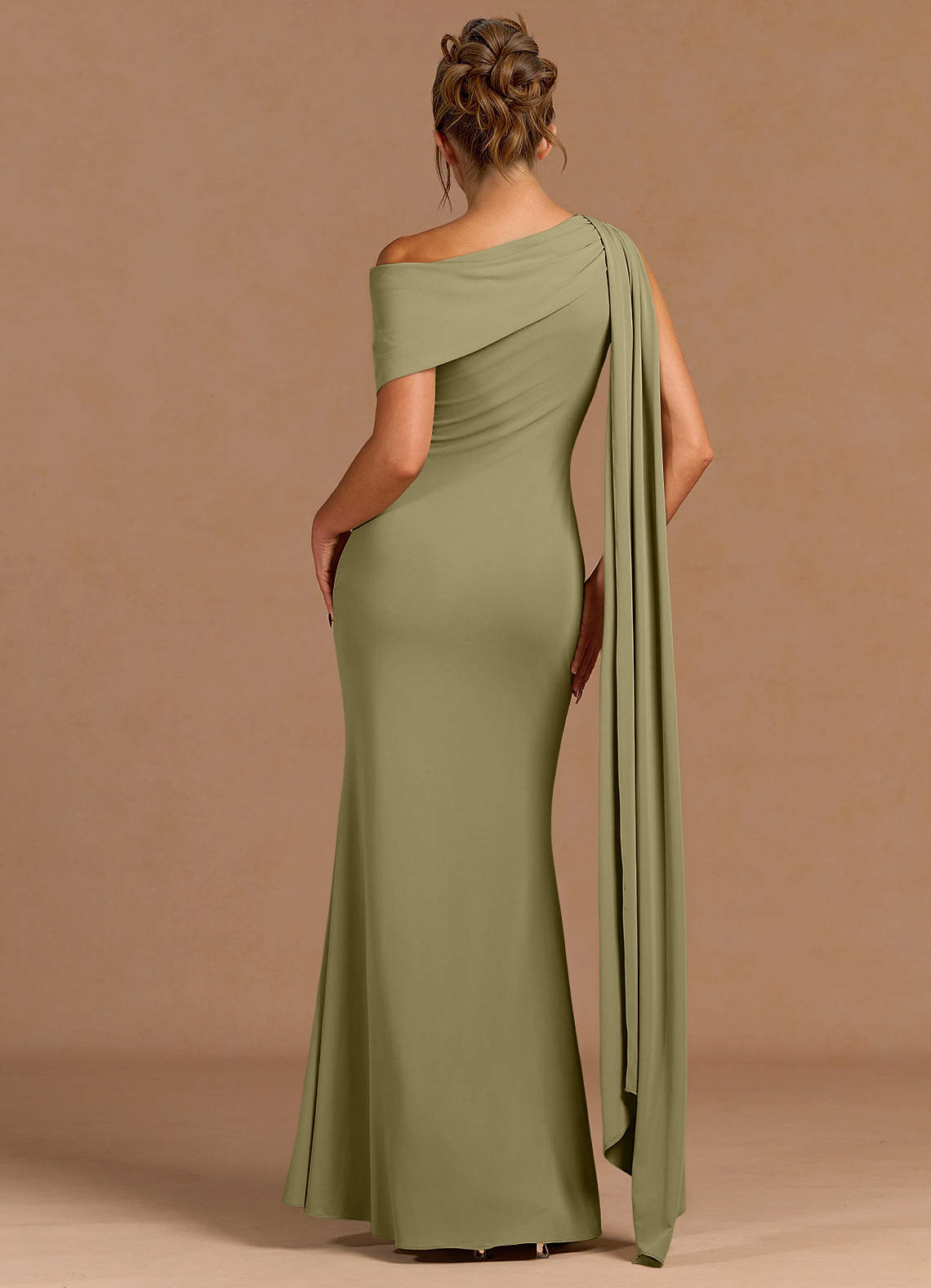 Rivka Bean Green Maxi Dress  Dress - WSBYTLP