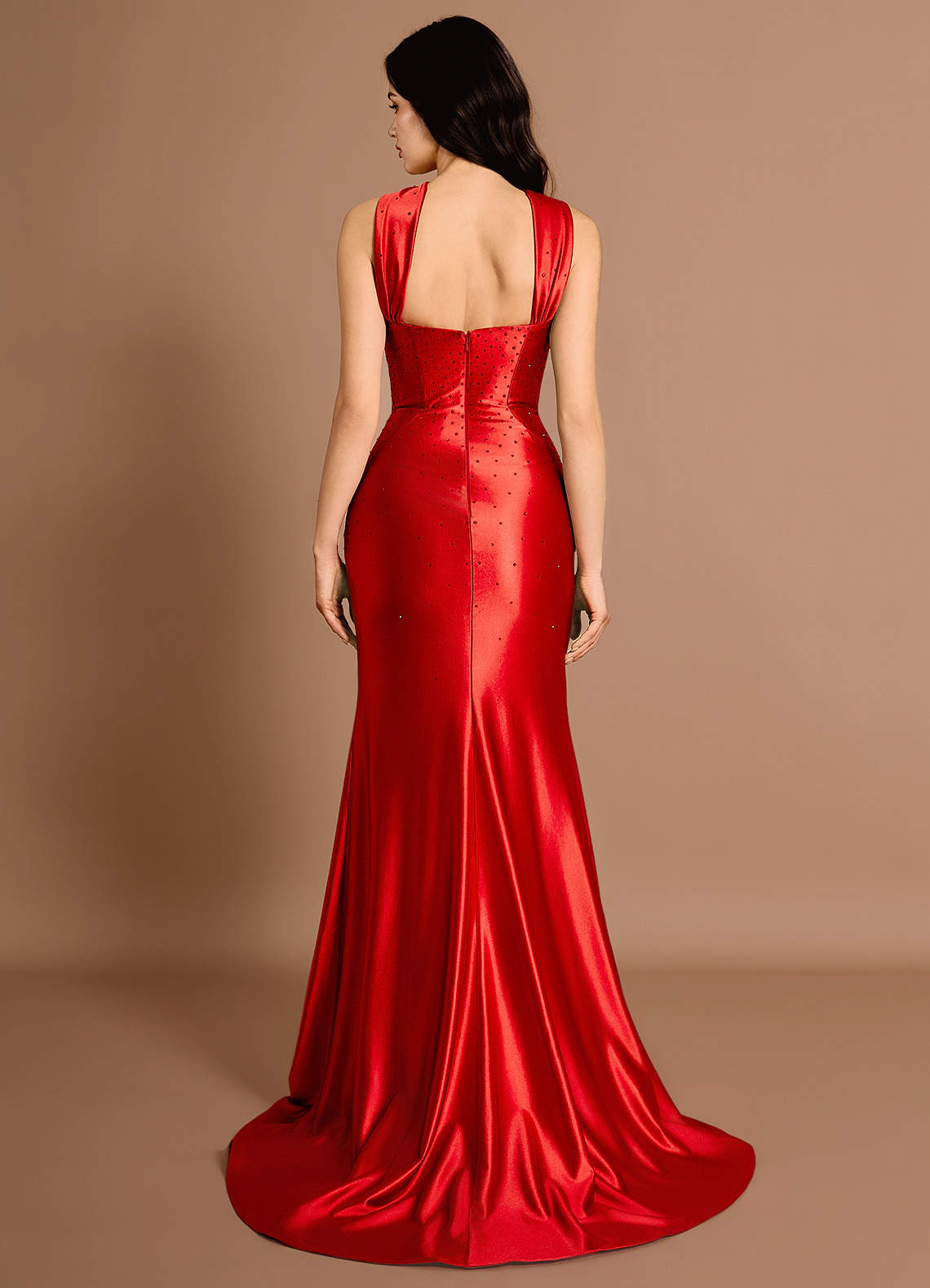 Arianwen  Cherry Red Maxi Dress  Dress - WSBYTLP