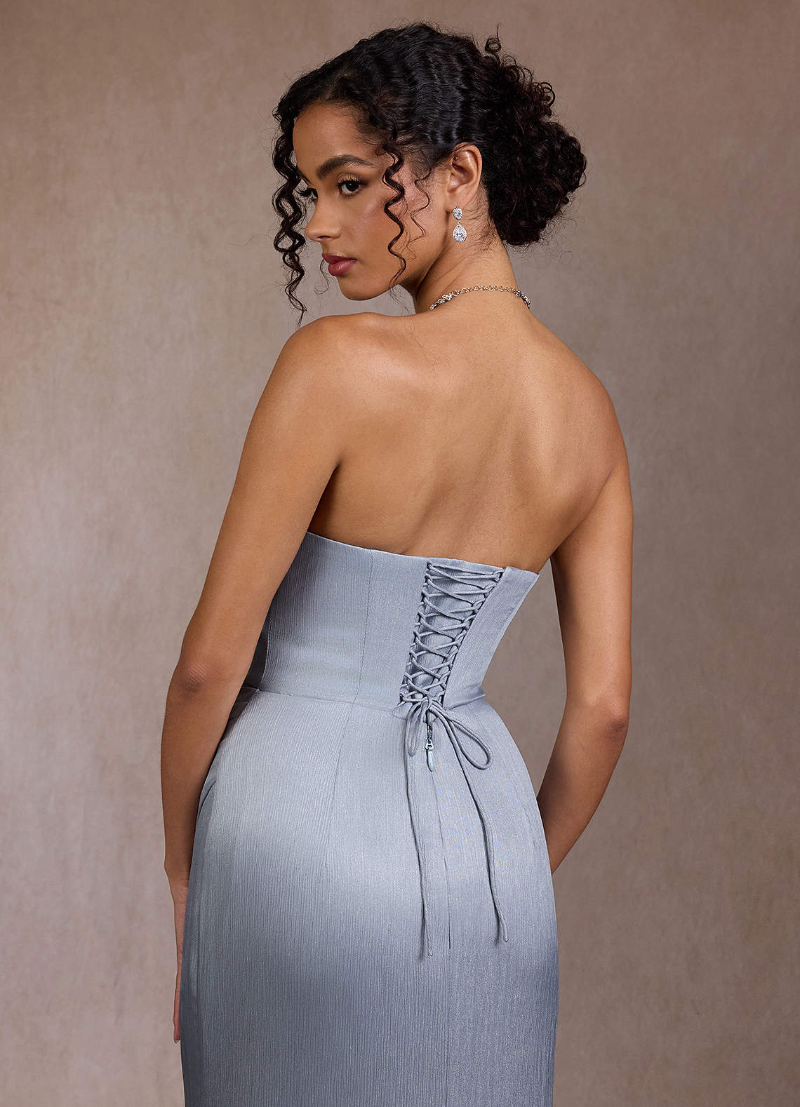 Lara Blue Fog Maxi Dress  Dress - WSBYTLP