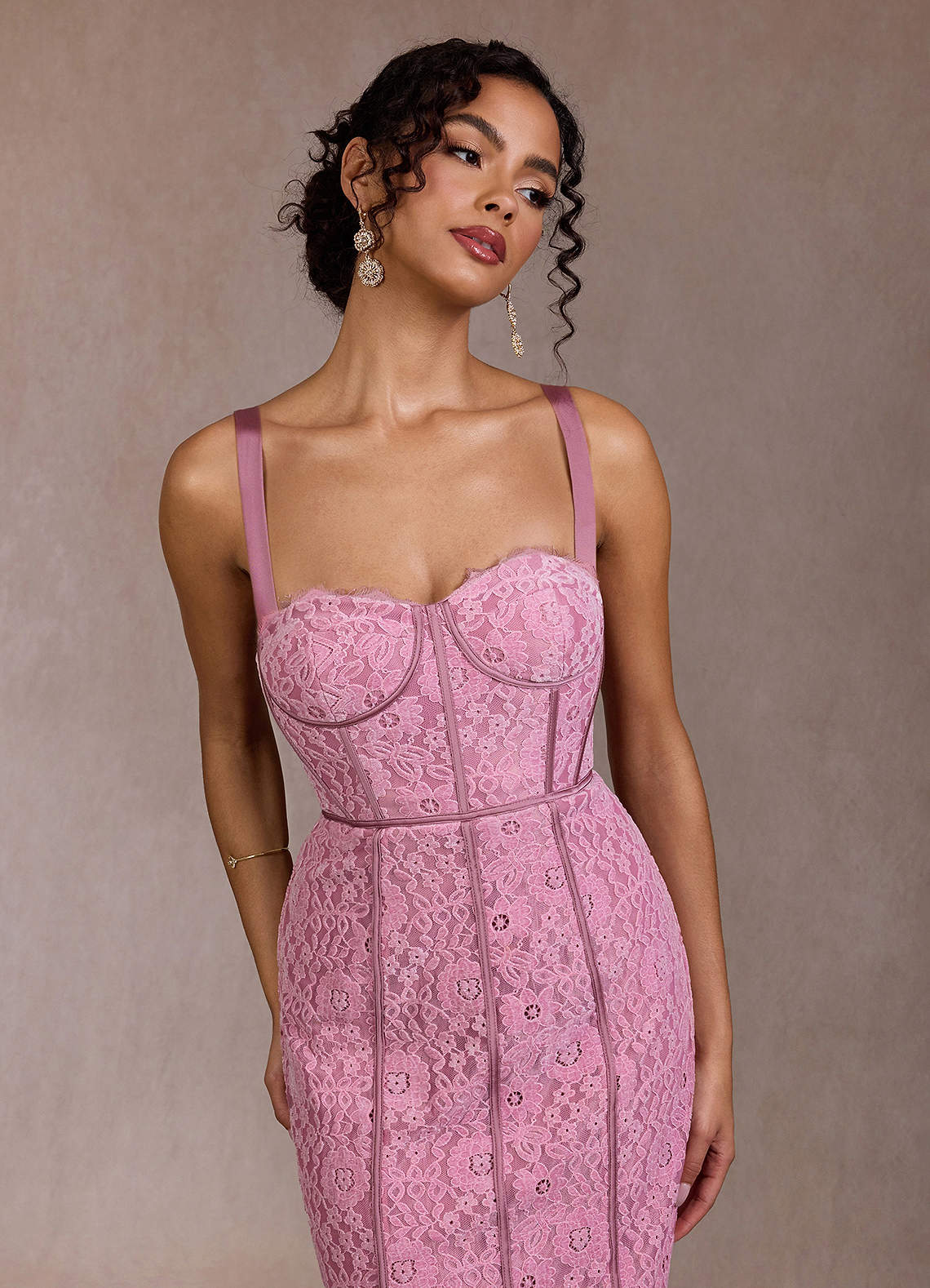 Prue Mauve Rose Maxi Dress  Dress - WSBYTLP