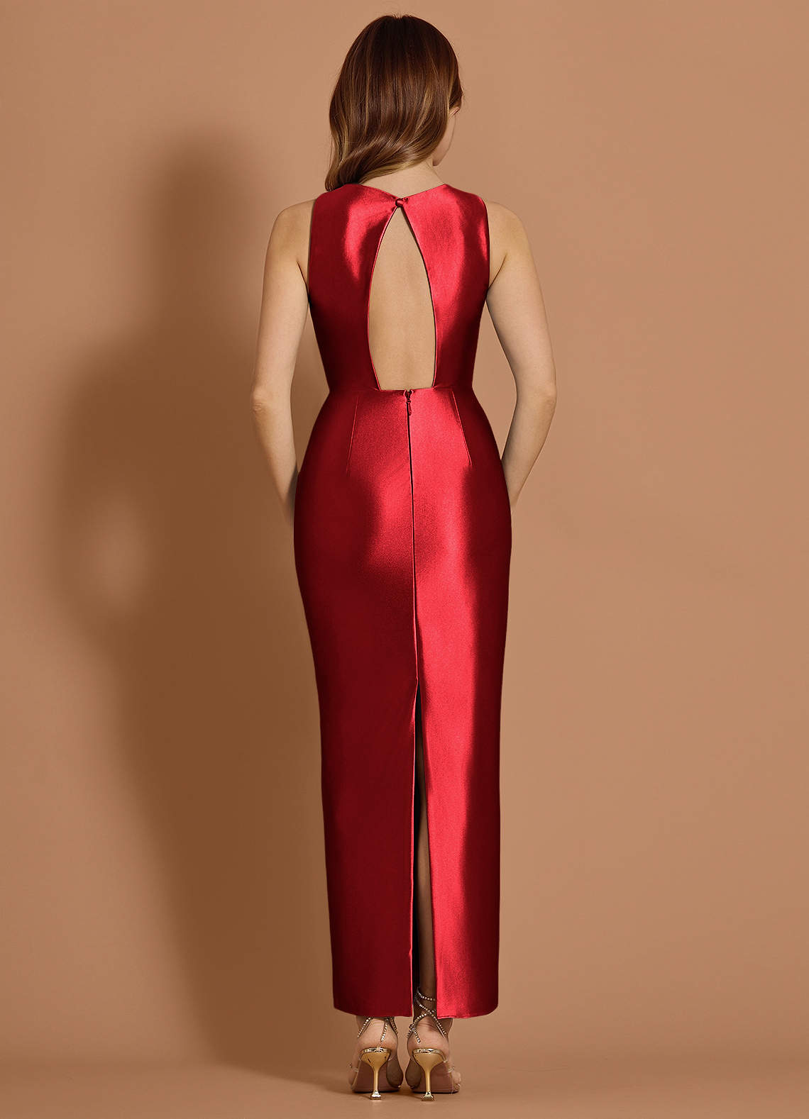Bellamy Cherry Red Maxi Dress  Dress - WSBYTLP