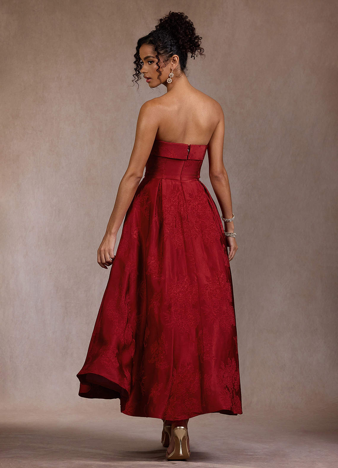 Ellie Crimson Maxi Dress  Dress - WSBYTLP