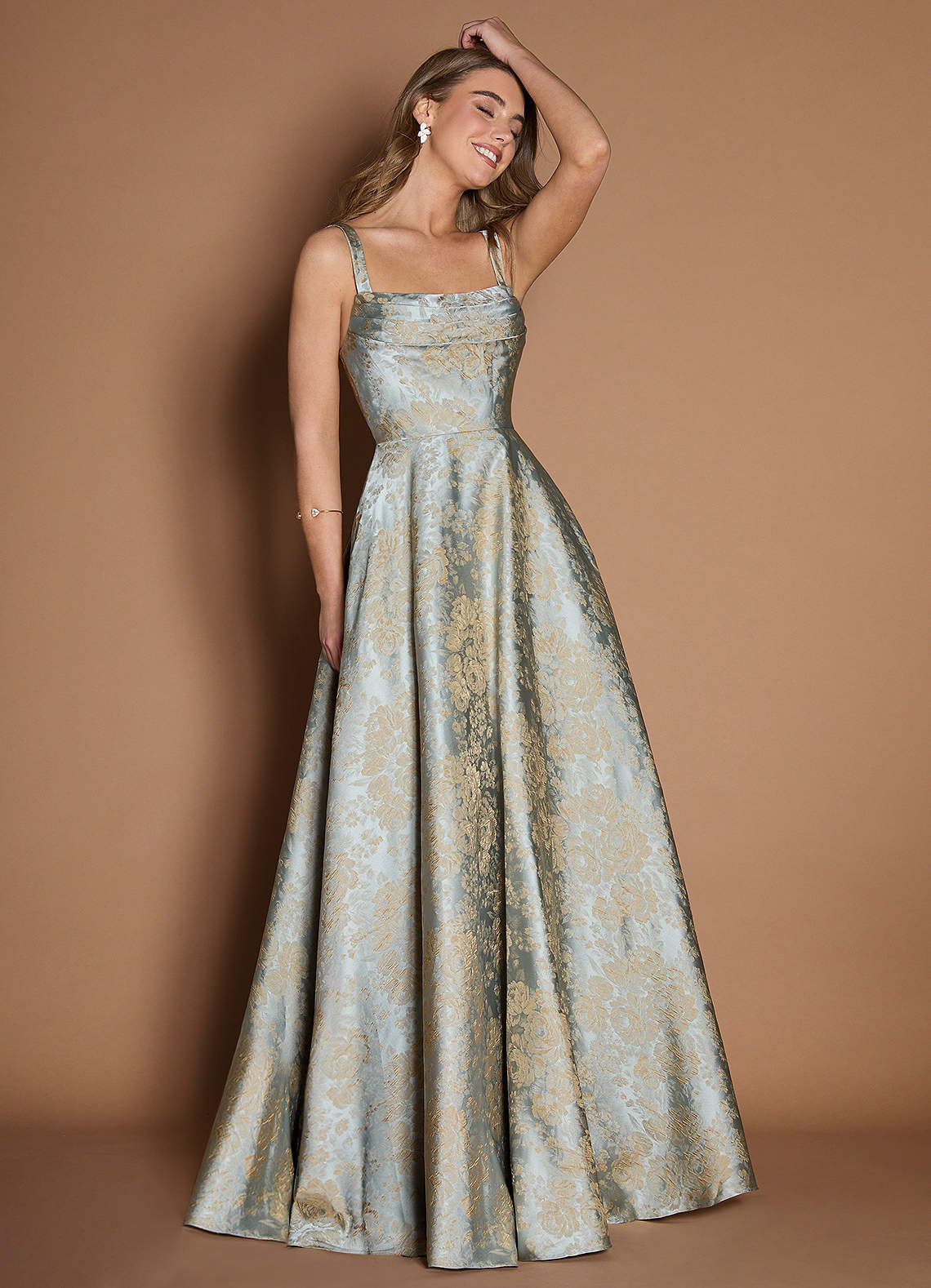 Lilla Vintage Blue Maxi Dress  Dress - WSBYTLP