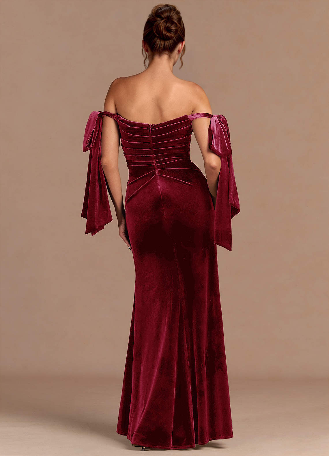 Verelith Merlot Maxi Dress  Dress - WSBYTLP
