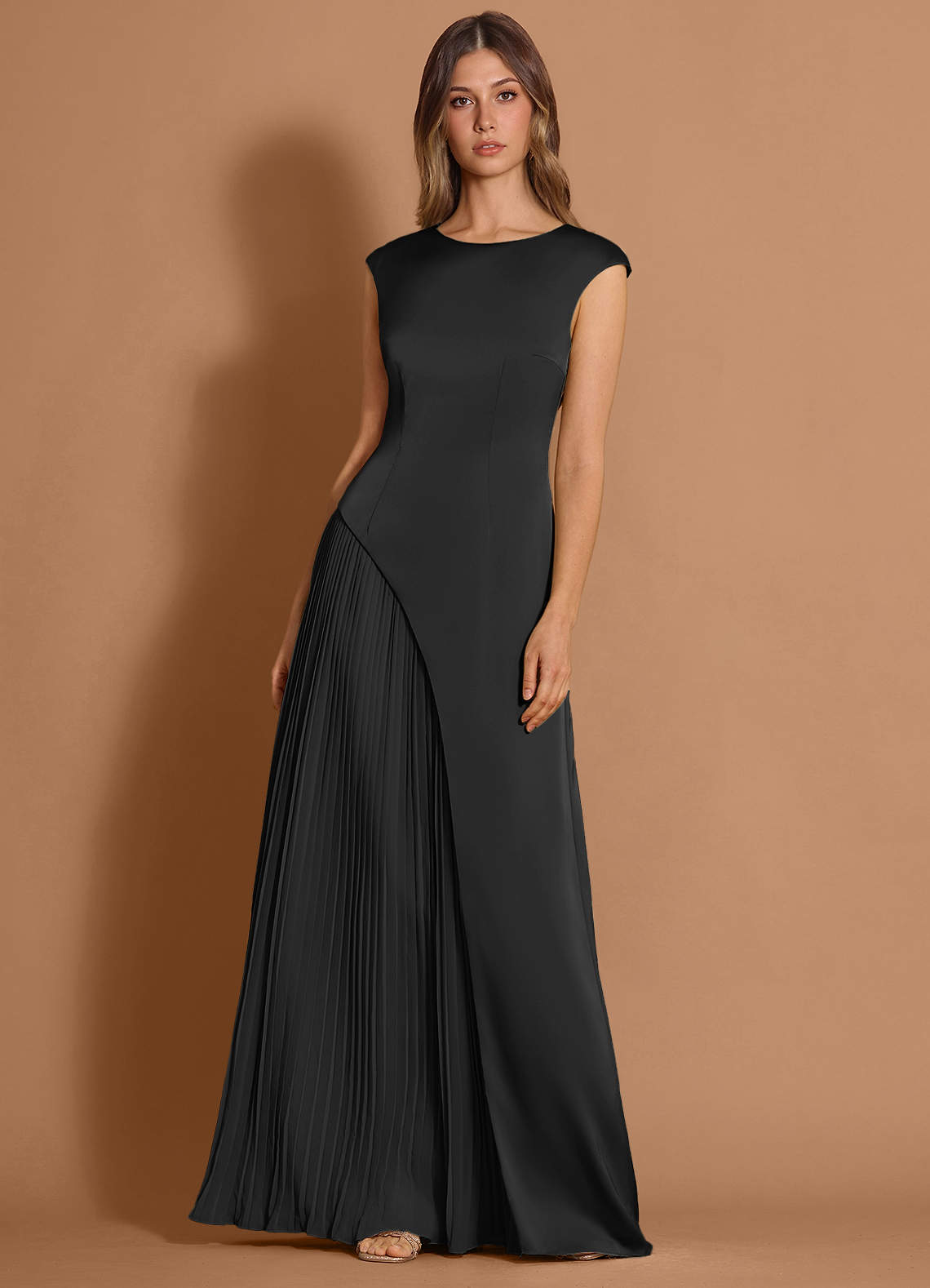 Idara Black Maxi Dress  Dress - WSBYTLP