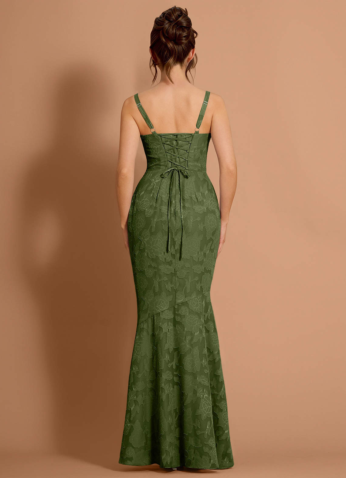 Aubrey Olive Maxi Dress  Dress - WSBYTLP