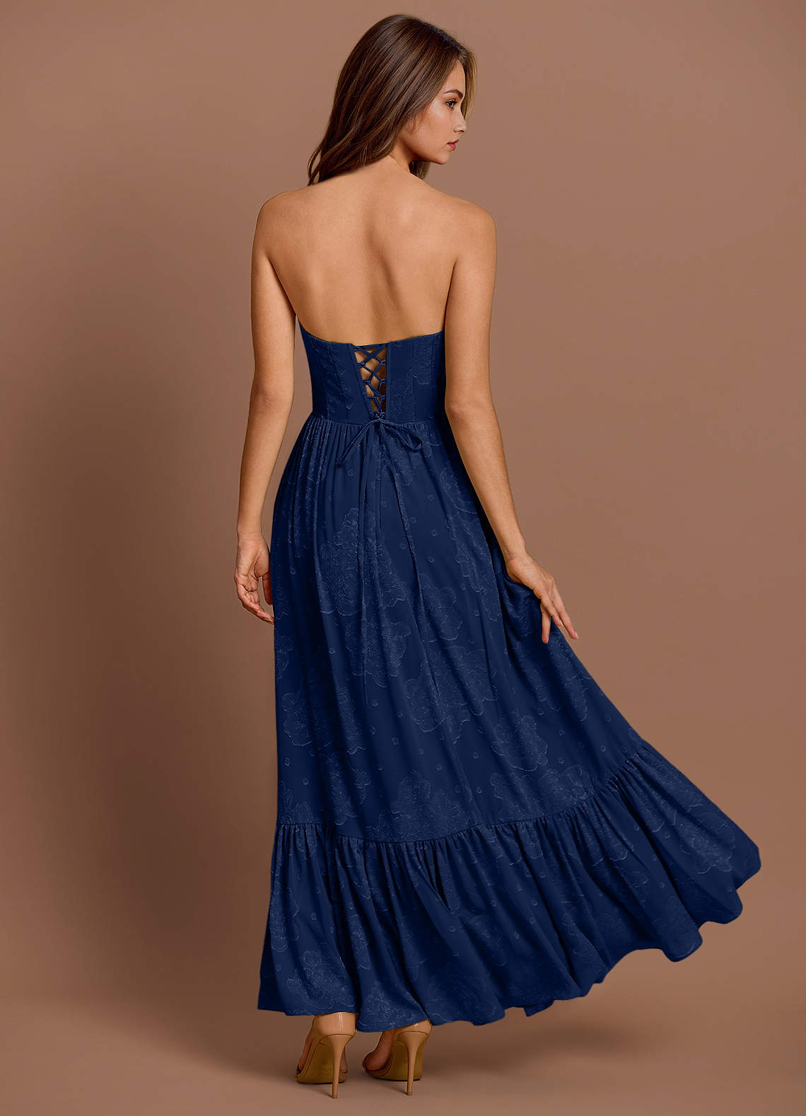 Lydia Navy Maxi Dress  Dress - WSBYTLP
