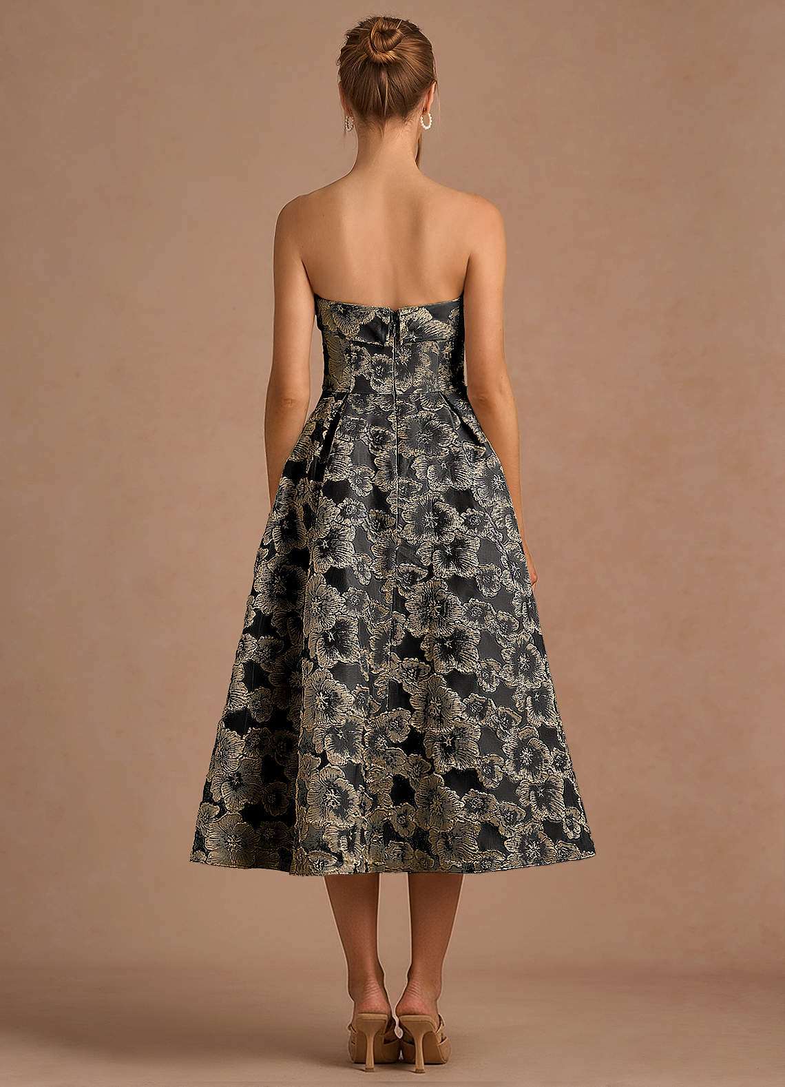 Desiree Black Midi Dress  Dress - WSBYTLP