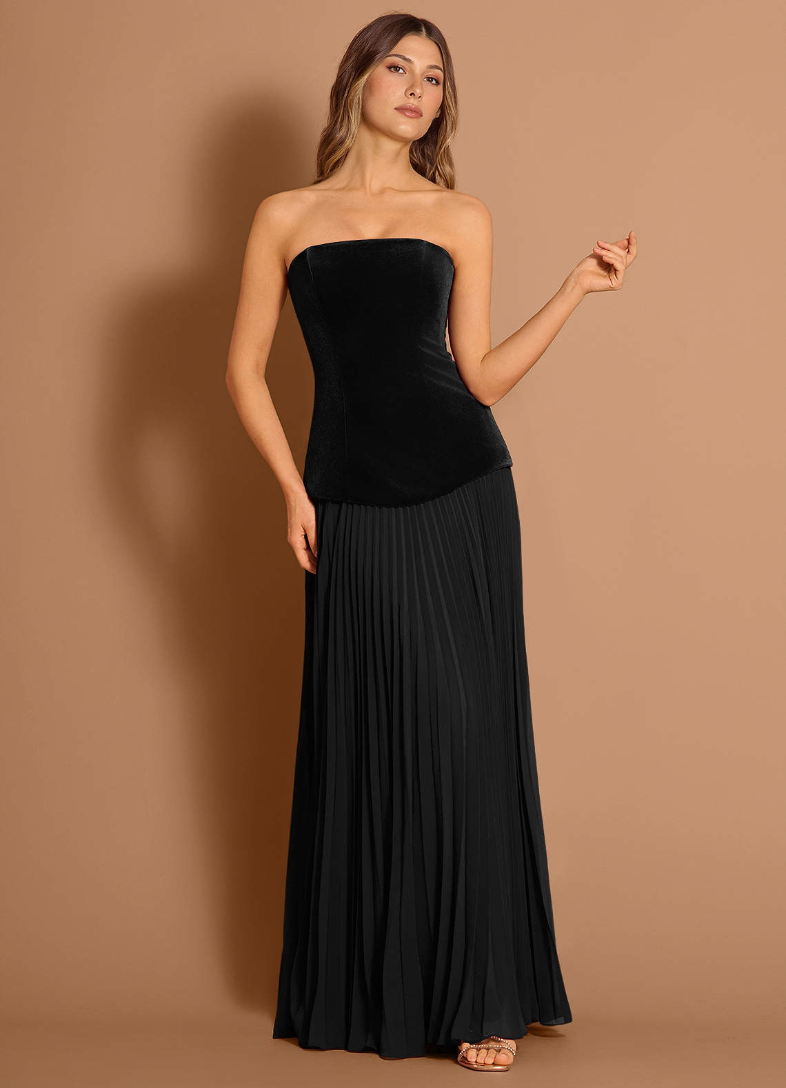 Hespera Black Maxi Dress  Dress - WSBYTLP