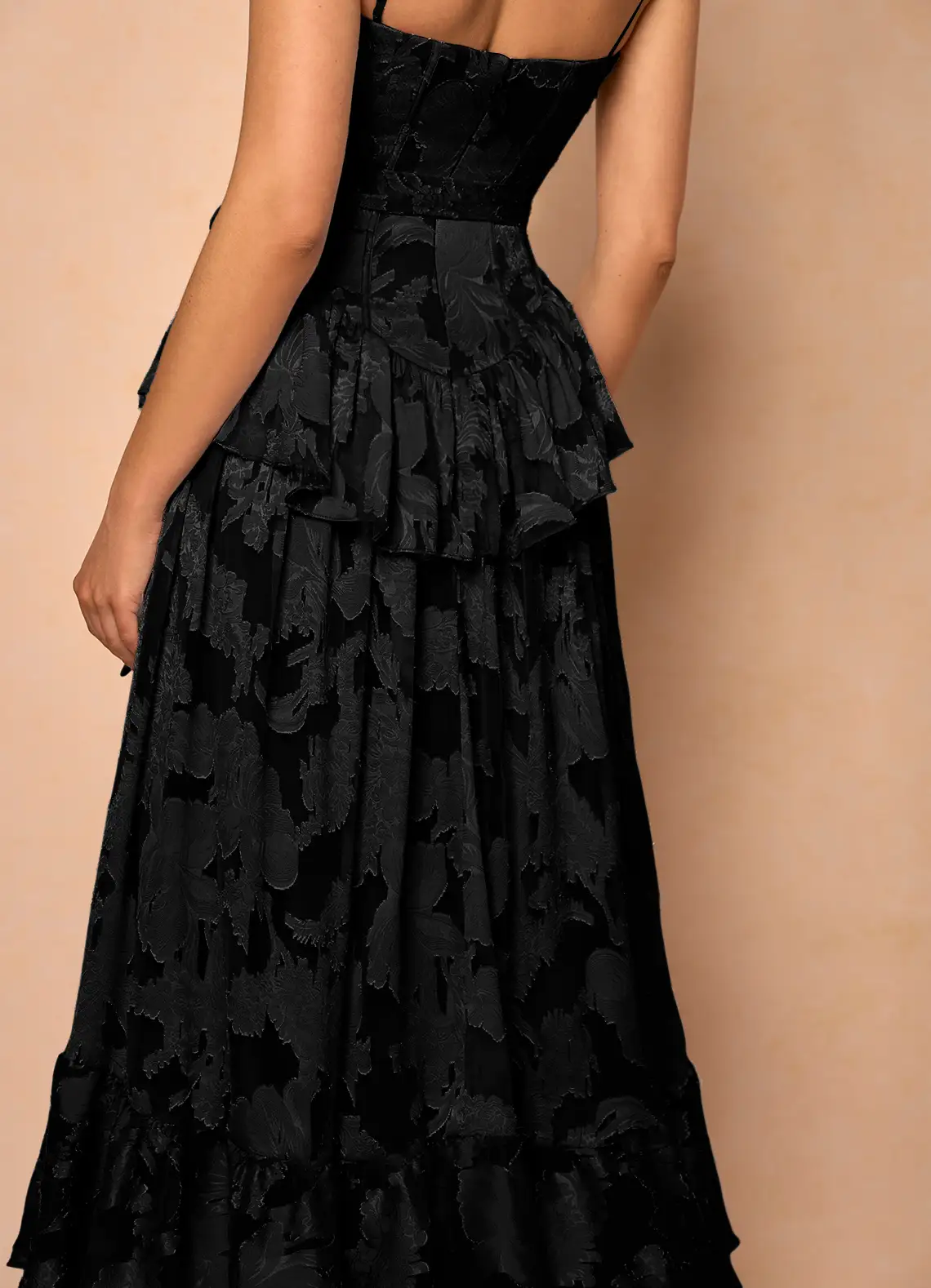 Emery Black Midi Dress  Dress - WSBYTLP