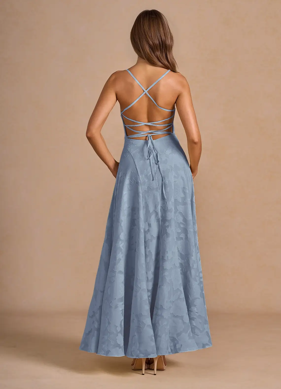 Irelia Powder Blue Maxi Dress  Dress - WSBYTLP