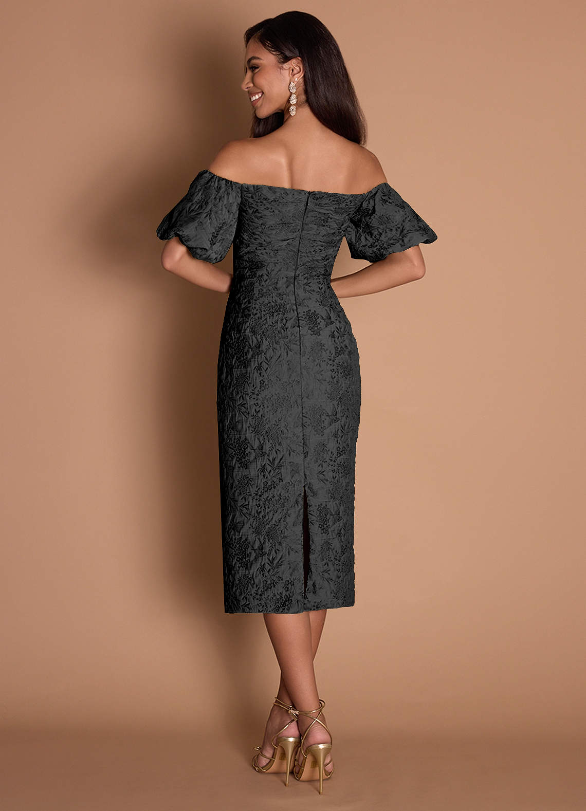 Corie Black Midi Dress  Dress - WSBYTLP