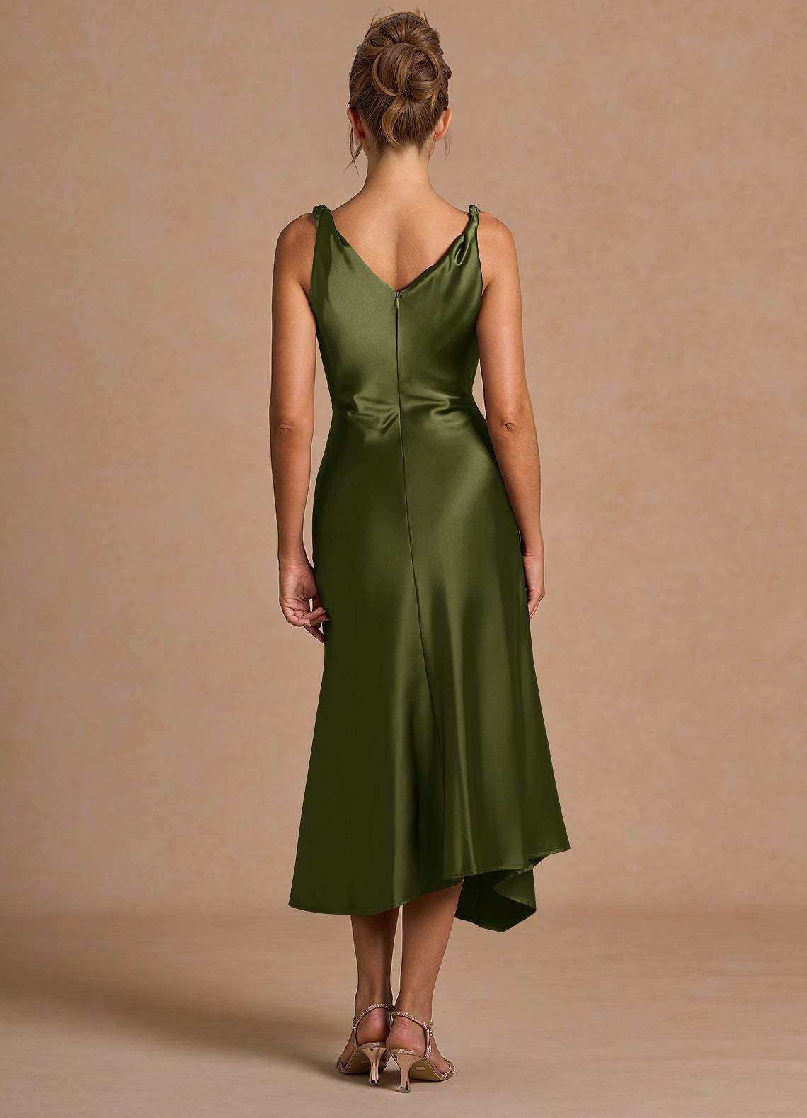 Adriana Olive Midi Dress  Dress - WSBYTLP