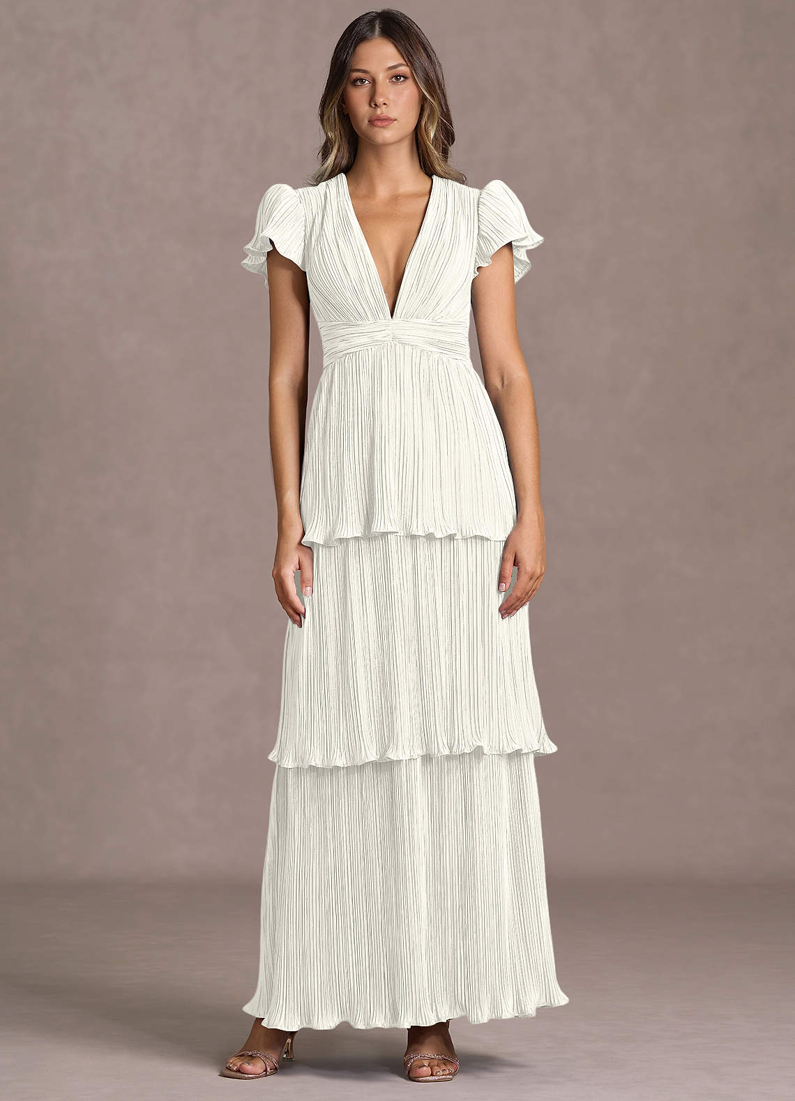 Talira White Maxi Dress  Dress - WSBYTLP