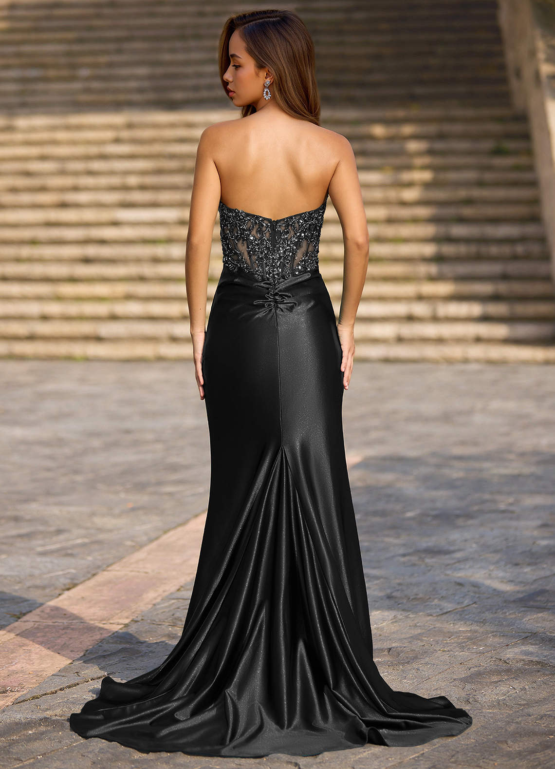 Enamel Black Mermaid Prom Dress  Dress - WSBYTLP