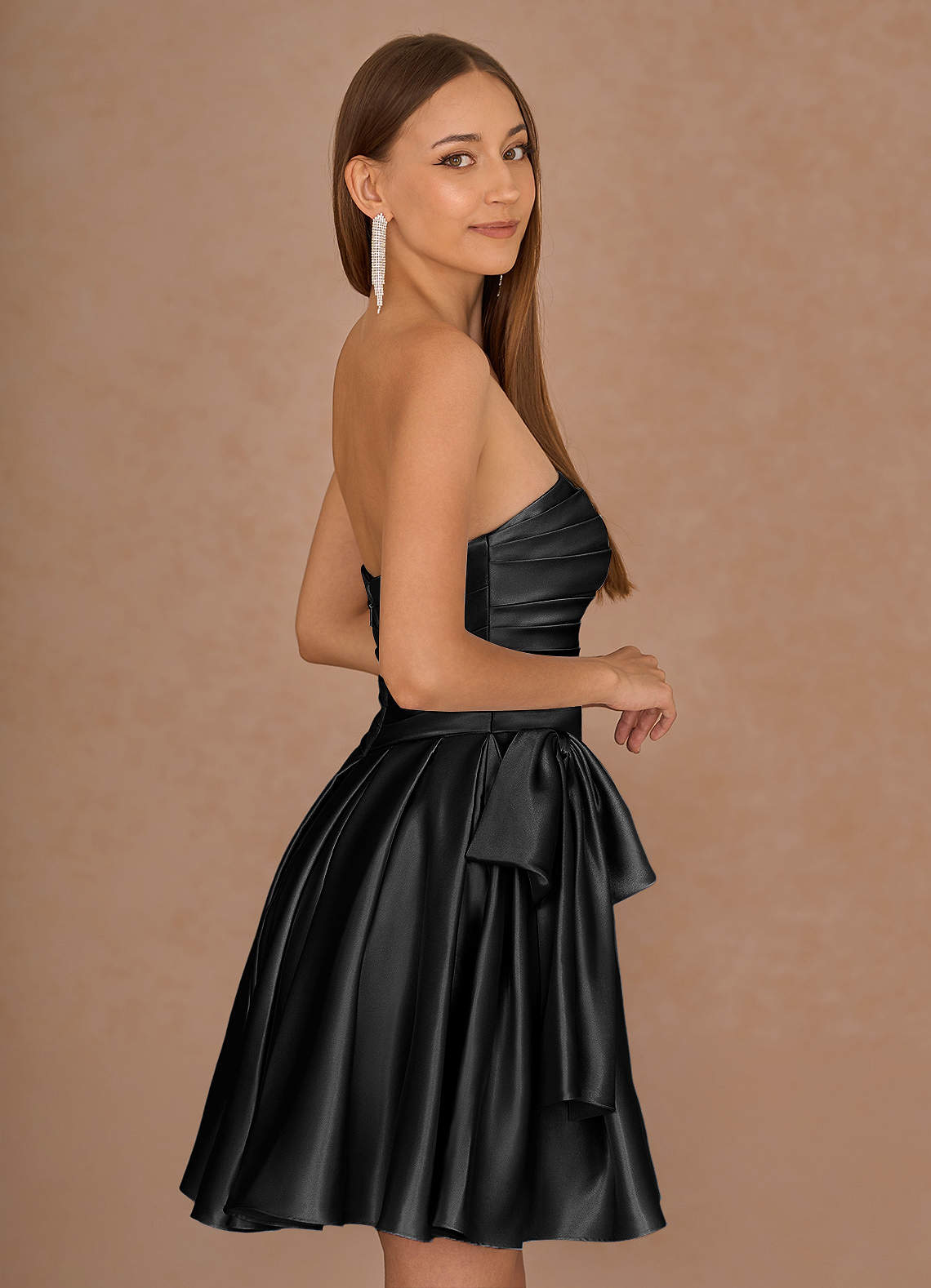 Aurae Black Mini Dress  Dress - WSBYTLP