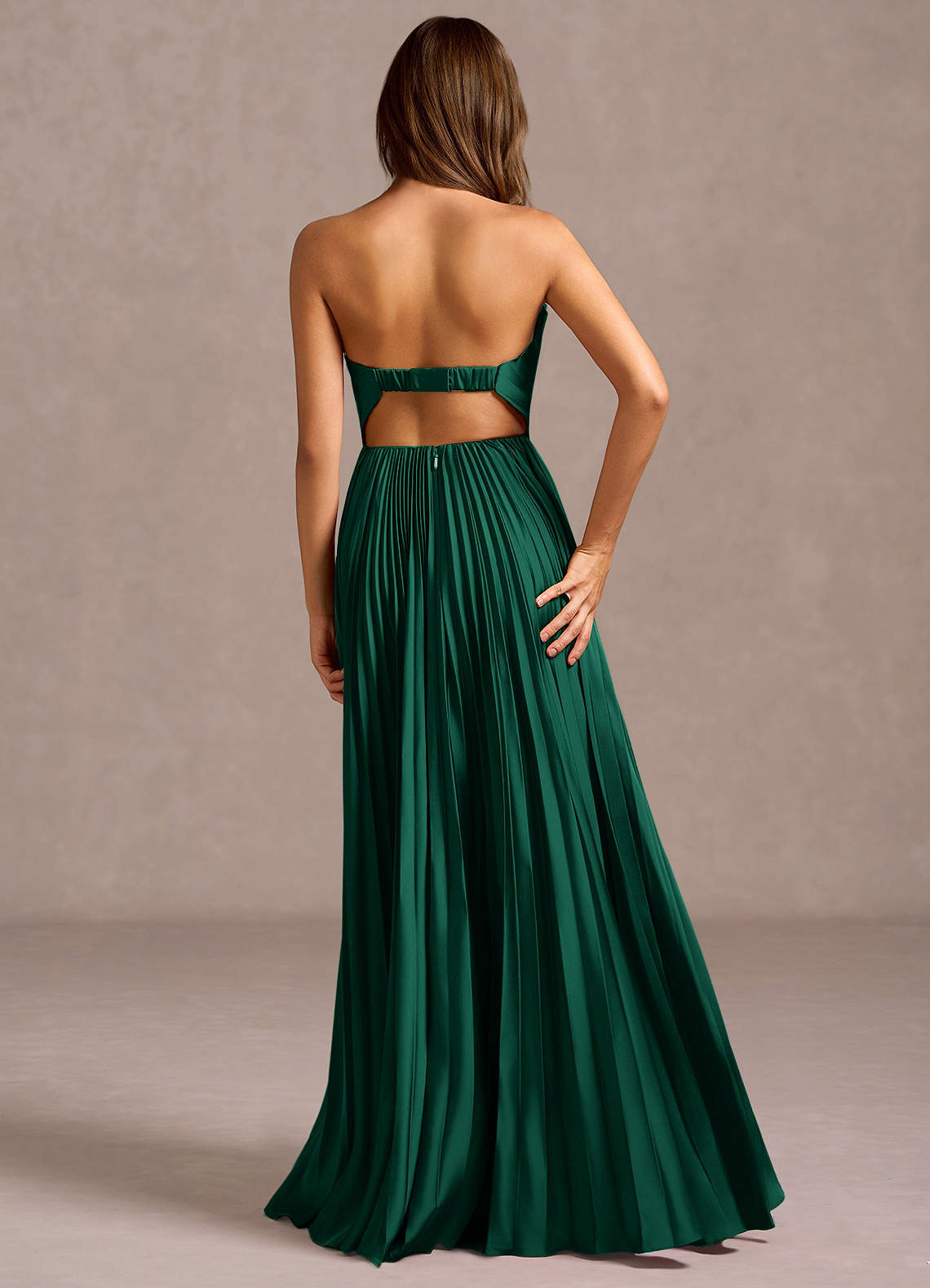 Yaretzi Hunter Green Maxi Dress  Dress - WSBYTLP
