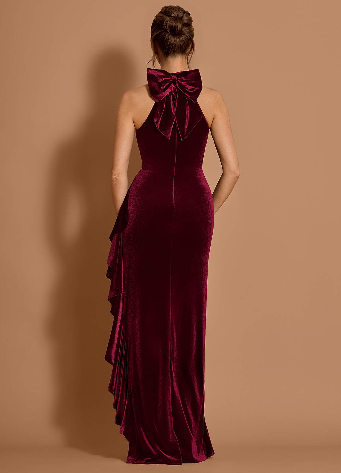 Ysmara Wine Maxi Dress  Dress - WSBYTLP