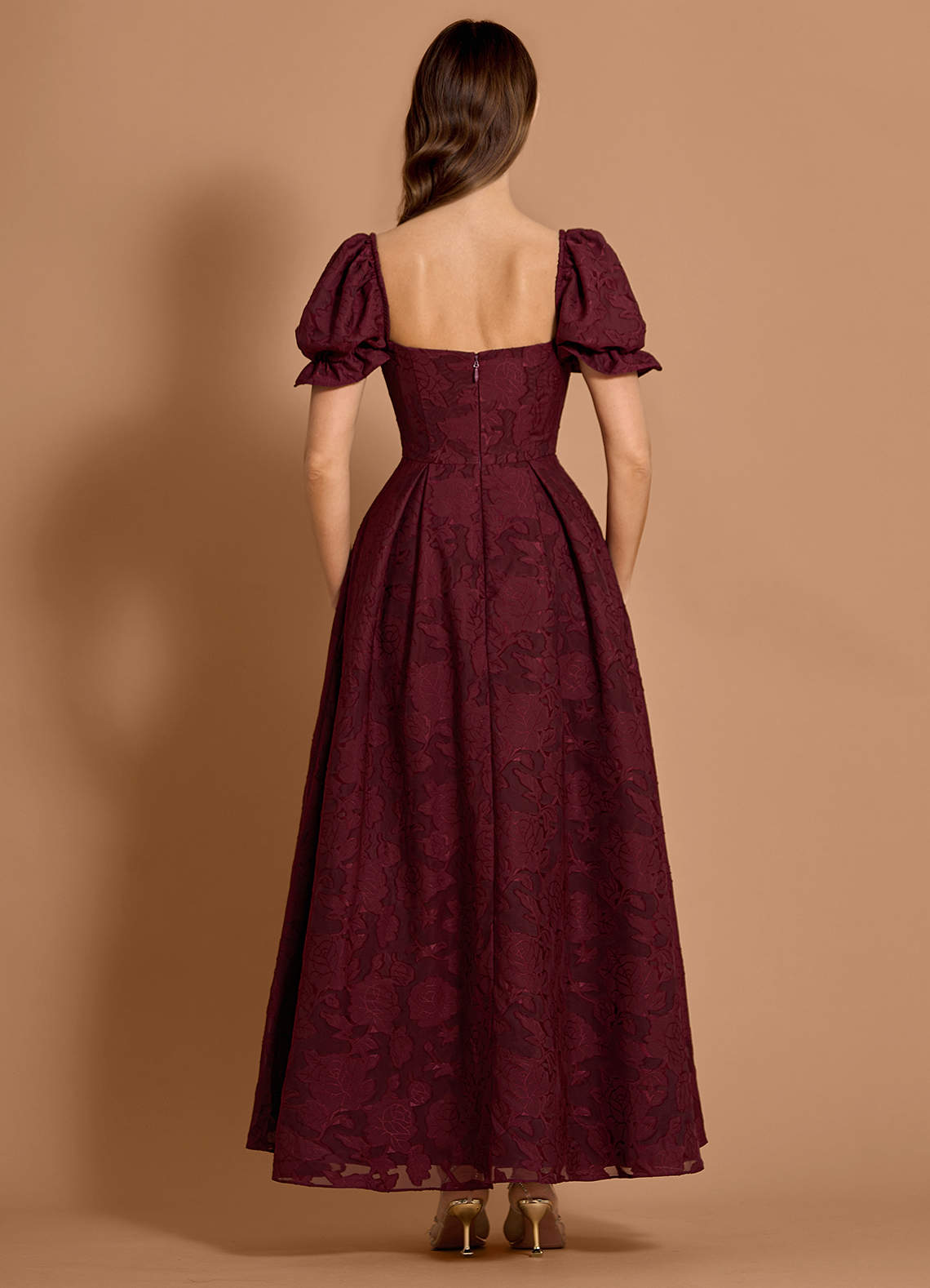 Lanthe Wine Maxi Dress  Dress - WSBYTLP